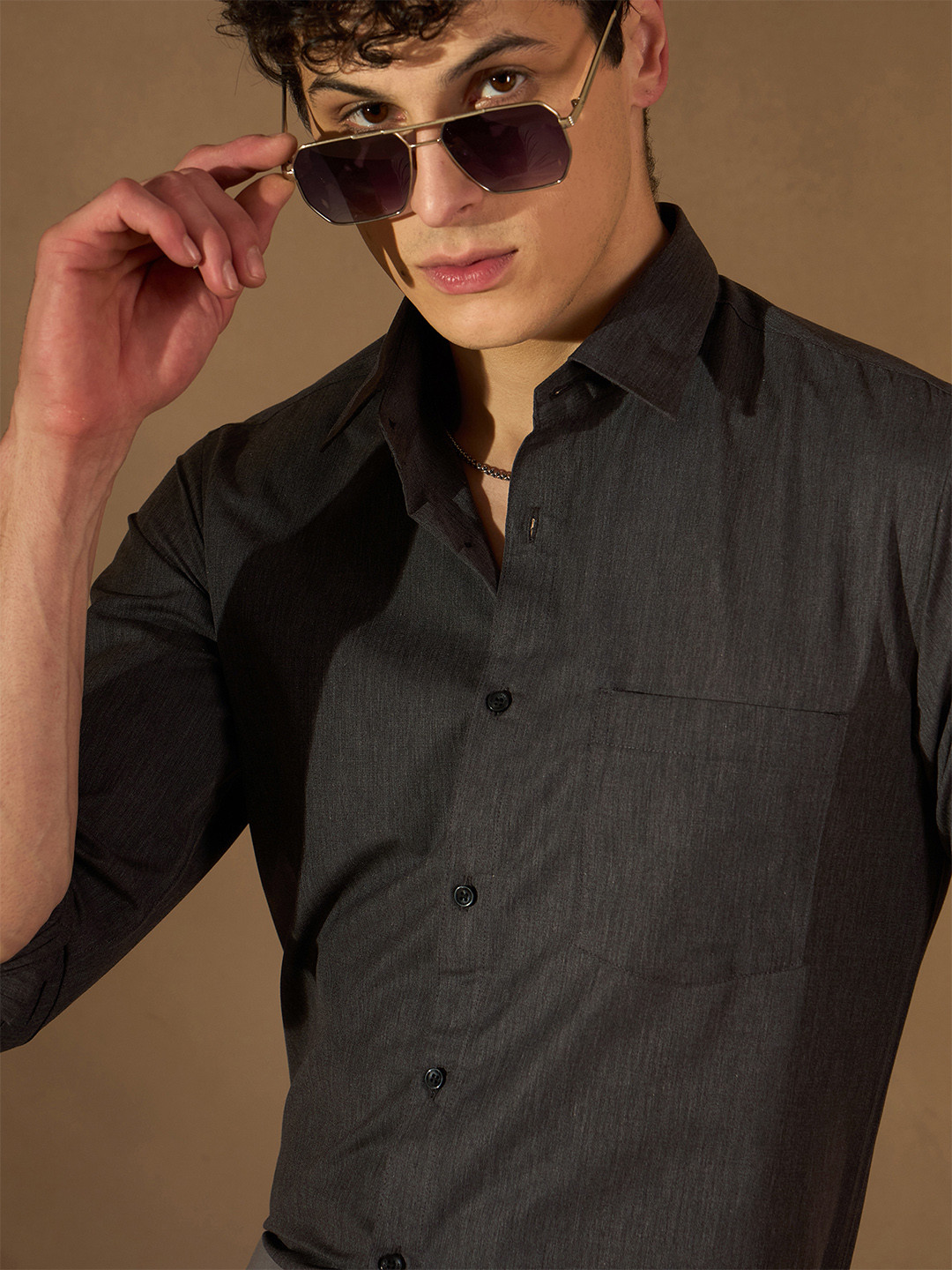 DENNISON Men Smart Spread Collar Formal Shirt