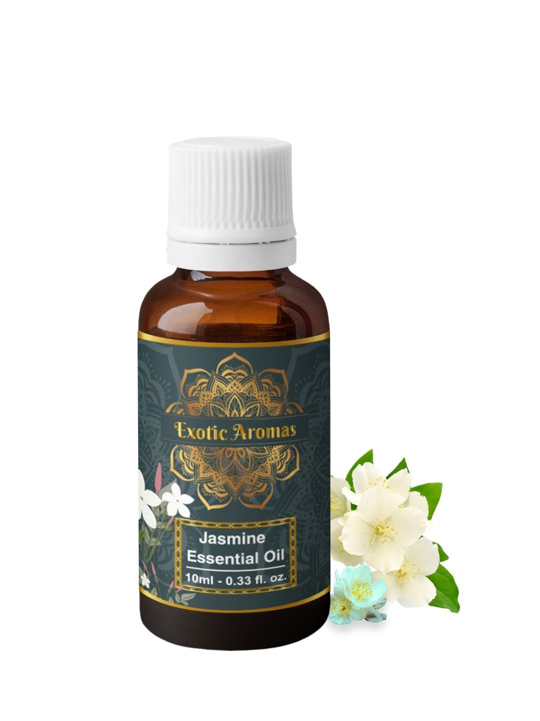 EXOTIC AROMAS Jasmine Essential Oil For Aromatherapy Skin & Hair - 10ml