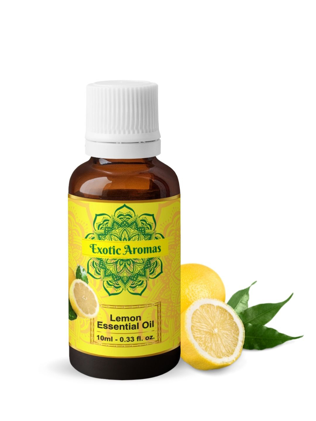 EXOTIC AROMAS Lemon Essential Oil For Aromatherapy Skin & Hair - 10ml
