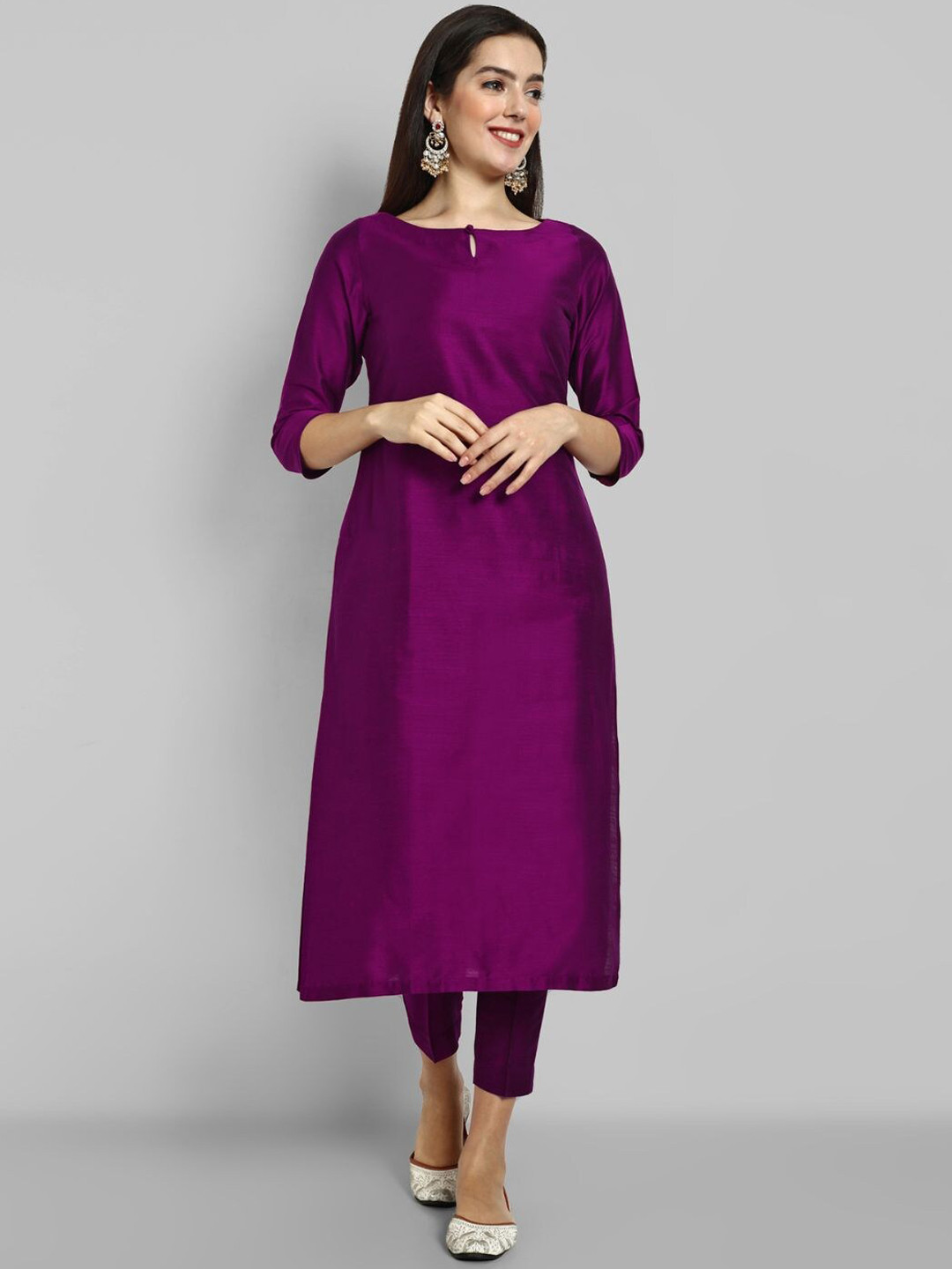 Mera Rang Keyhole Neck Kurta With Trouser