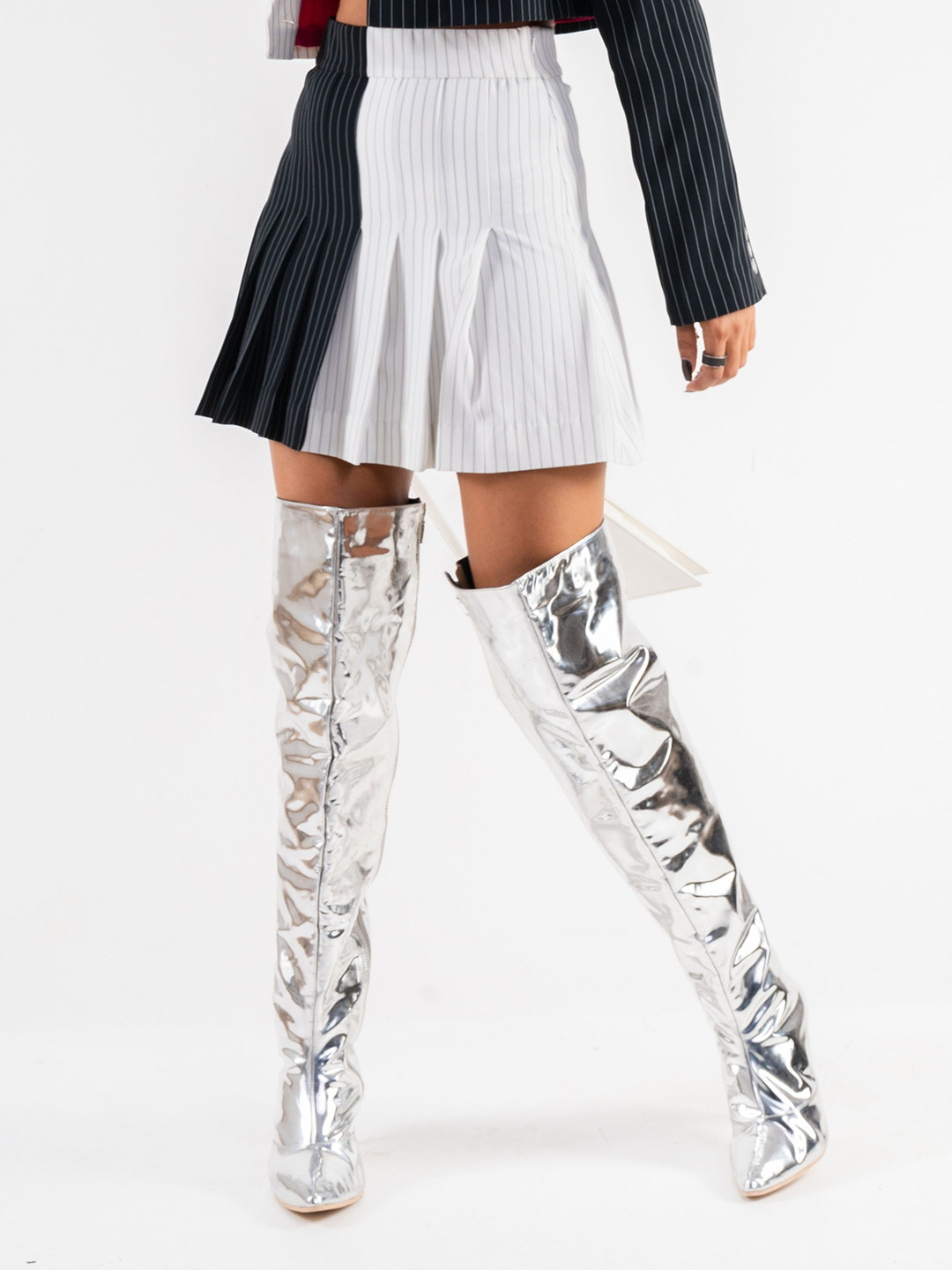 ZORI WORLD Women EMJAY Pointed Toe High-Top Knee Stiletto Heel Regular Boots