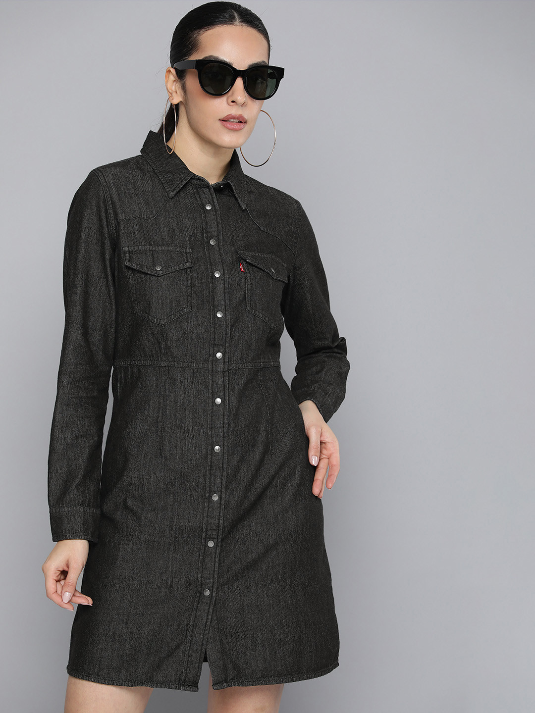 Levis Pure Cotton Denim Shirt Dress
