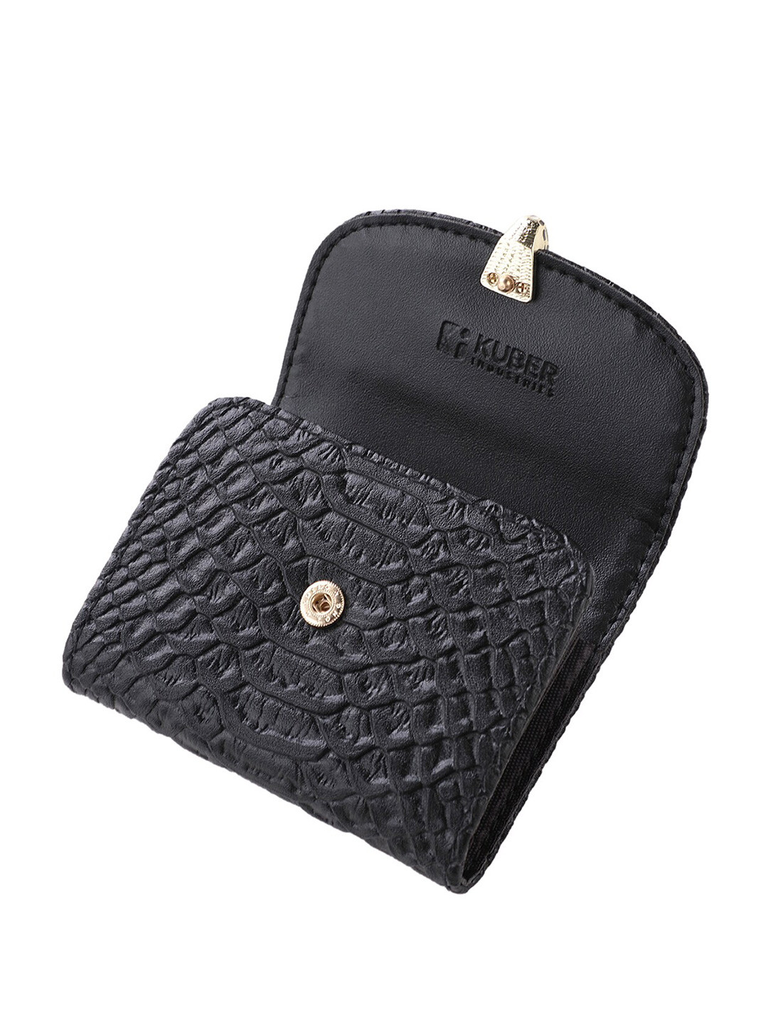Kuber Industries Unisex Textured Leather Card Holder