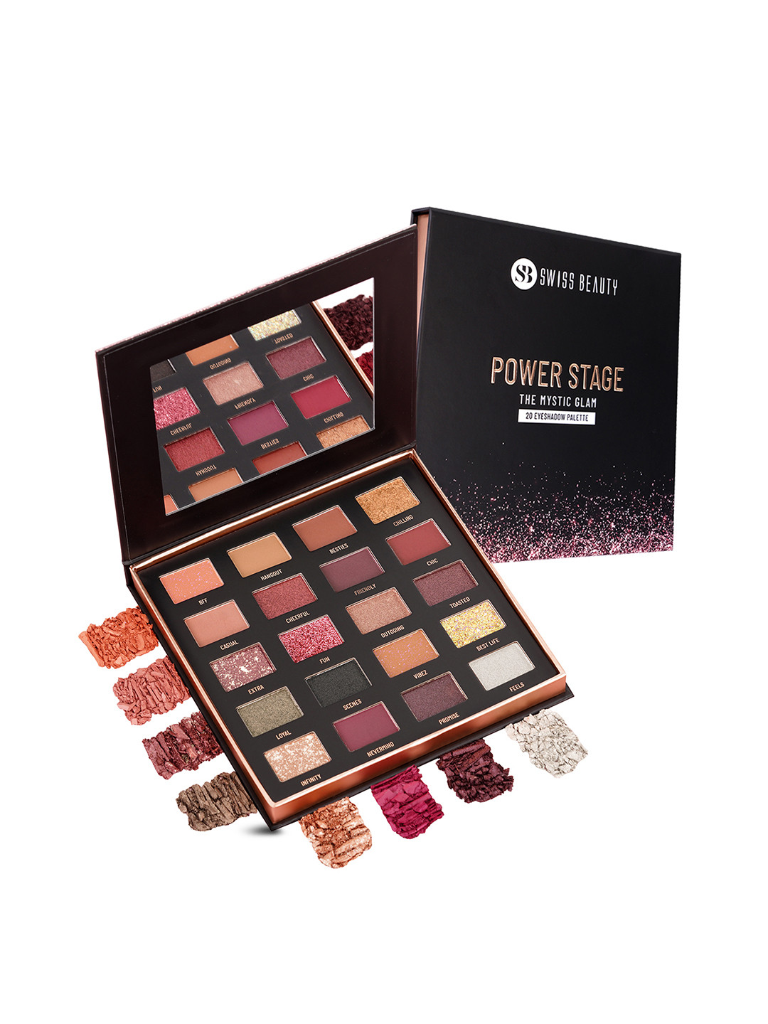 SWISS BEAUTY Power Stage Eyeshadow Palette 25 g - Royal Tribe 02