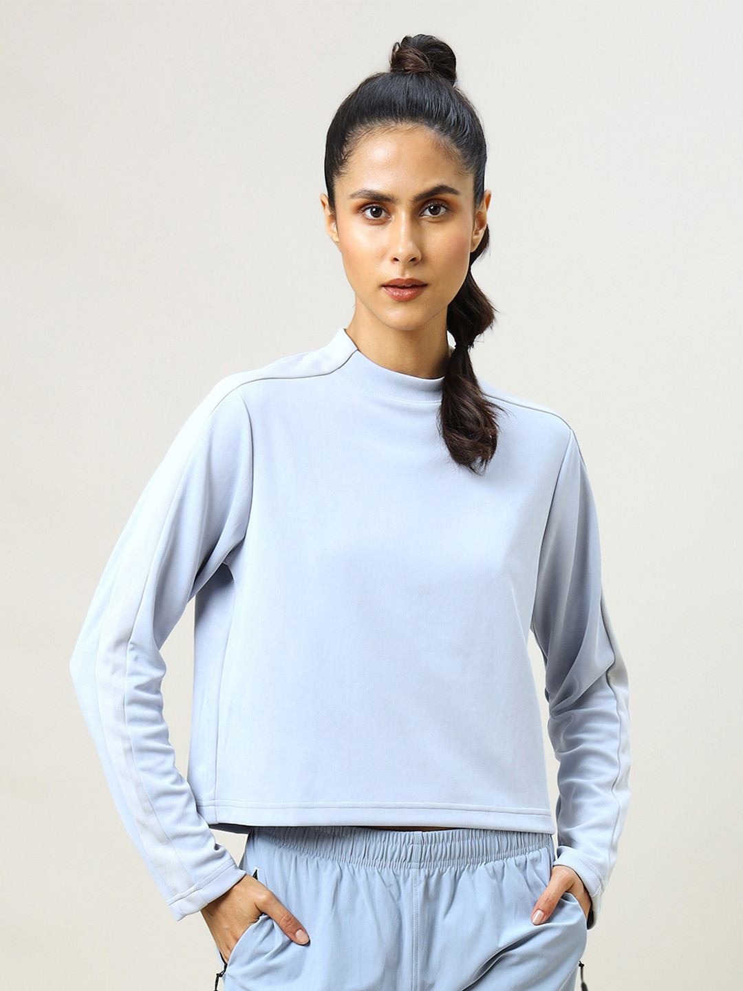 Technosport High Neck Antimicrobial Sports Pullover Sweatshirt