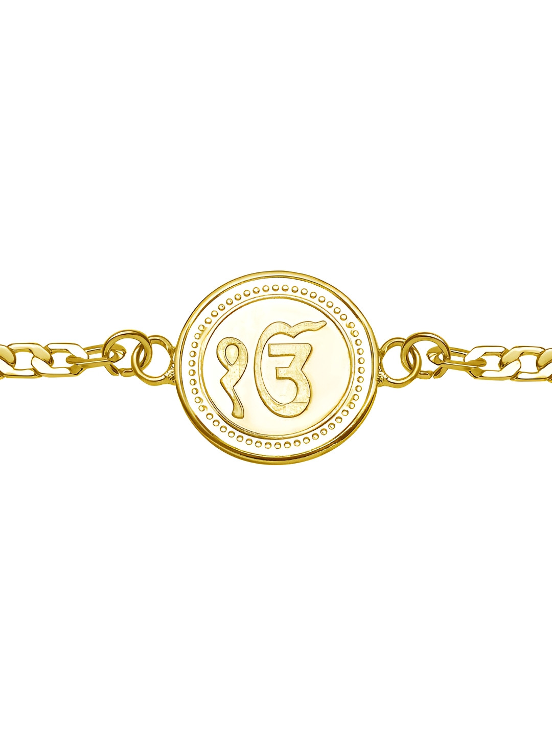 Pray Everyday Unisex Gold-Plated Ek Omkar Wraparound Bracelet