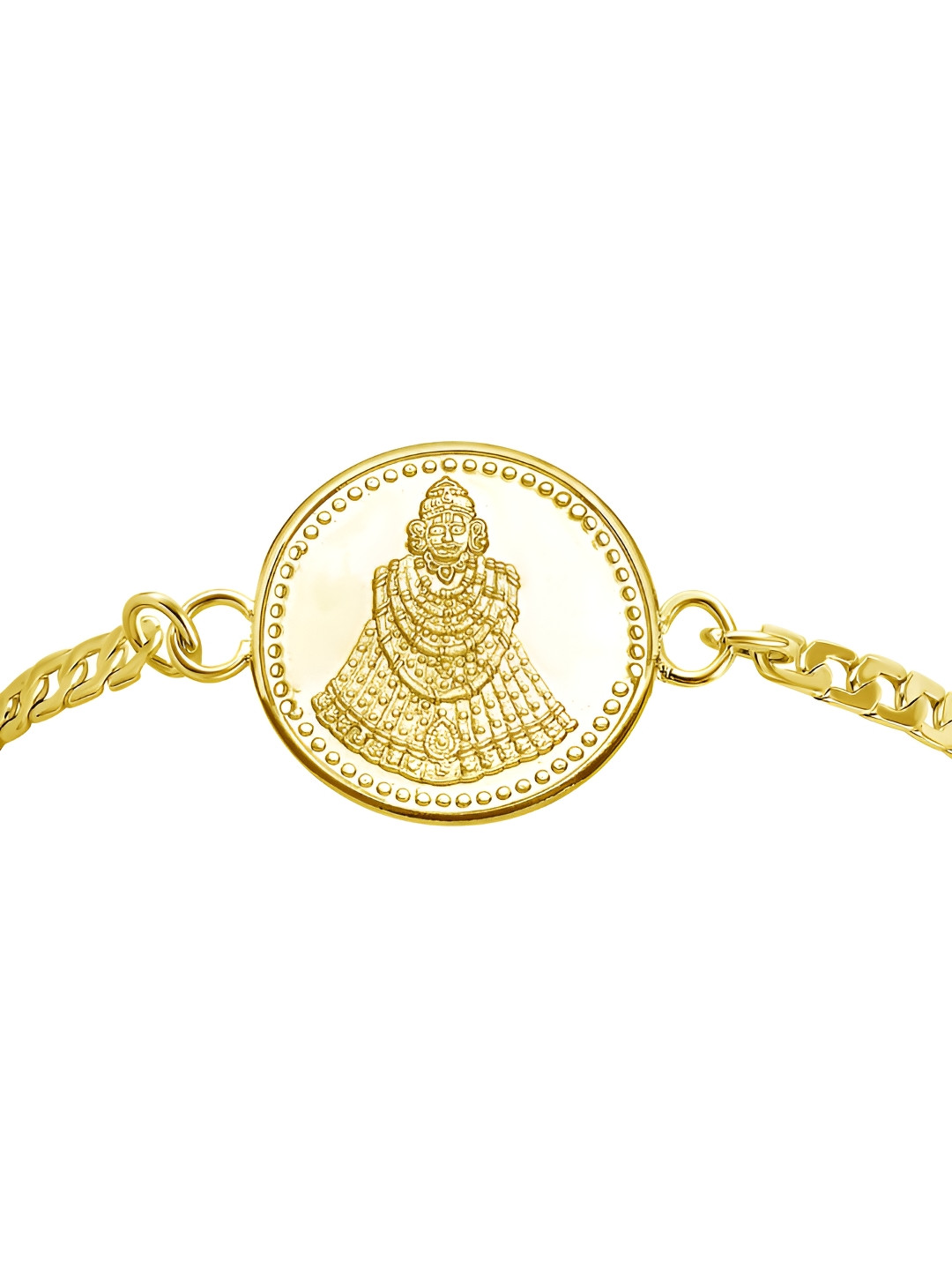 Pray Everyday Unisex Gold-Plated Shyam Ji Wraparound Bracelet