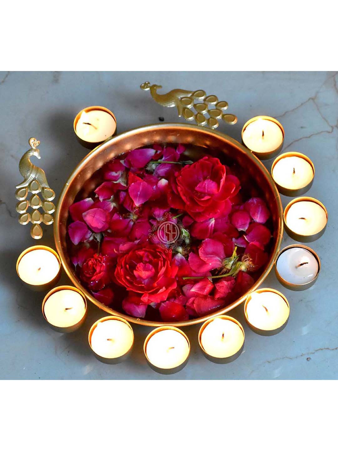 DSH Crafting Your Curiosity Golden Self Design Decorative Bowls