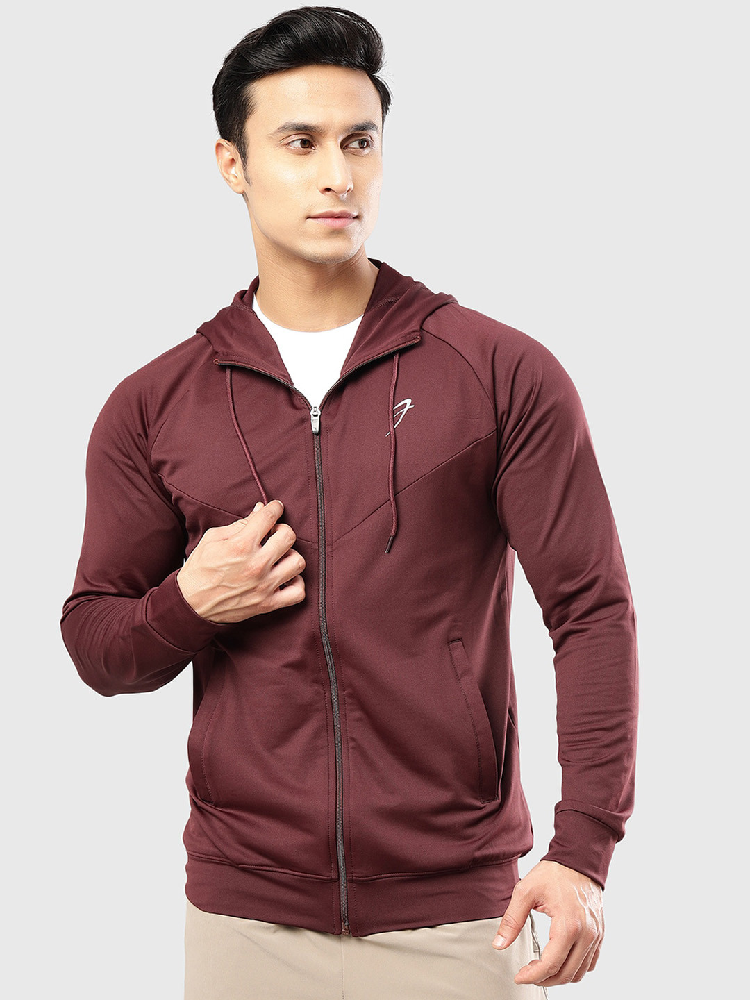 Buy FUAARK Slim Fit Antimicrobial Hood Training Or Gym Sporty 