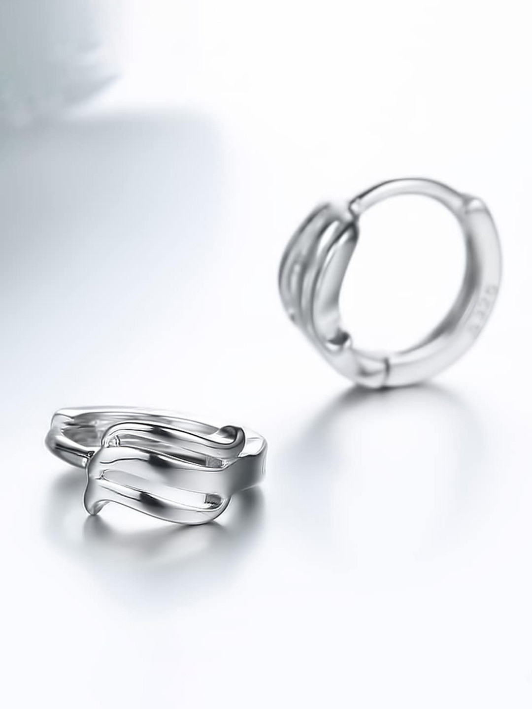 MYKI Silver-Plated Hoop Earrings