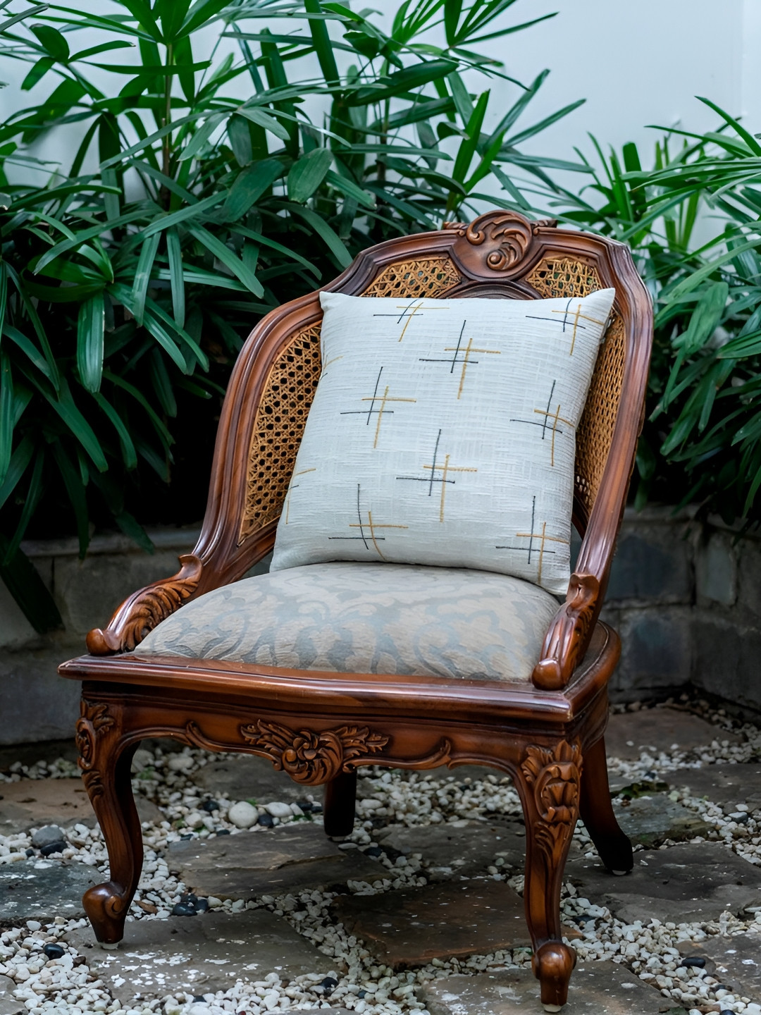 ABSTRACT INDIA Hand Weaving Abstract Cotton Textured Rectangle Cushion Covers - 20 x 12 In