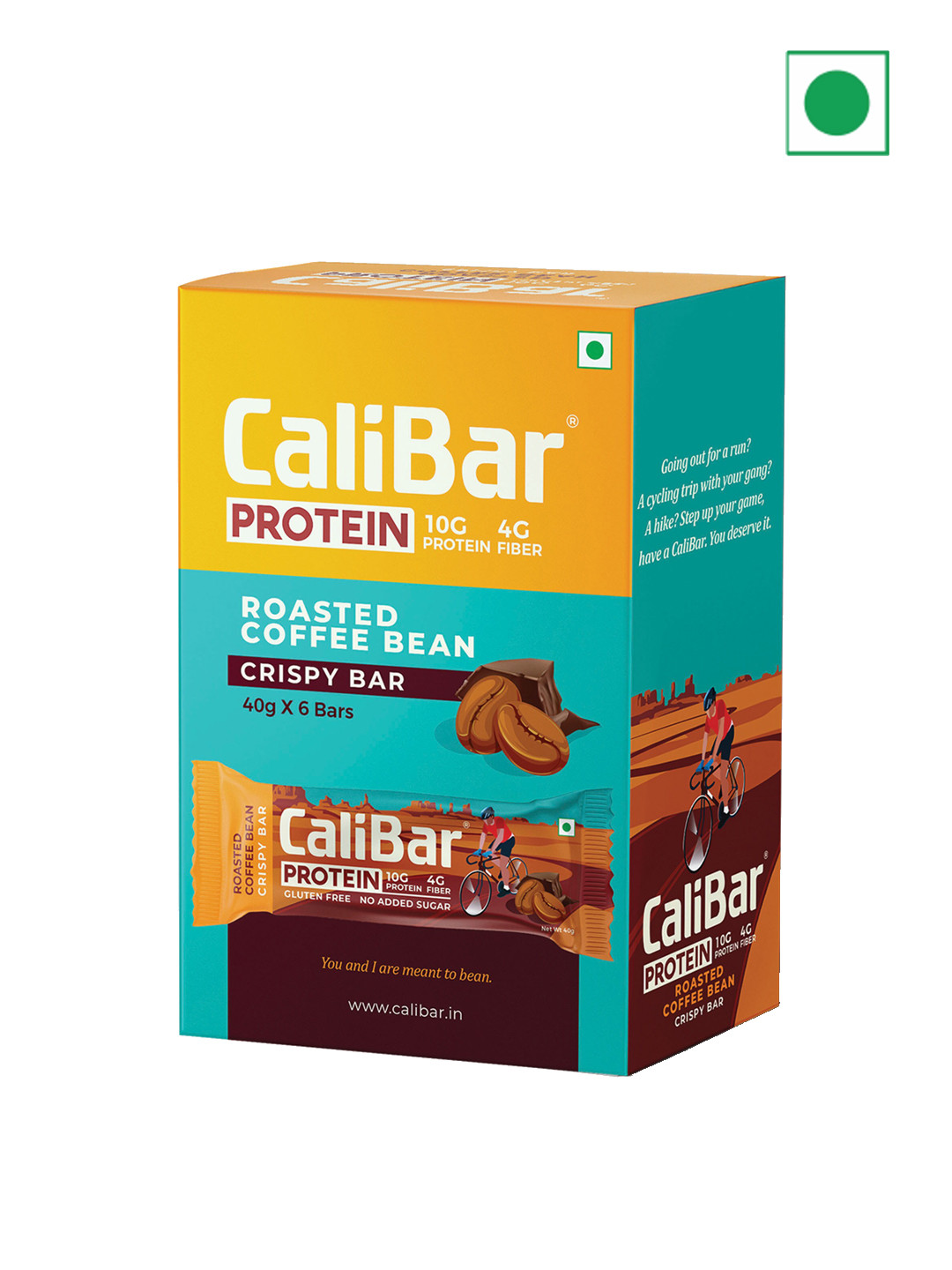 CaliBar Pack of 6 Protein Bar - Roasted Coffee Bean- 10g
