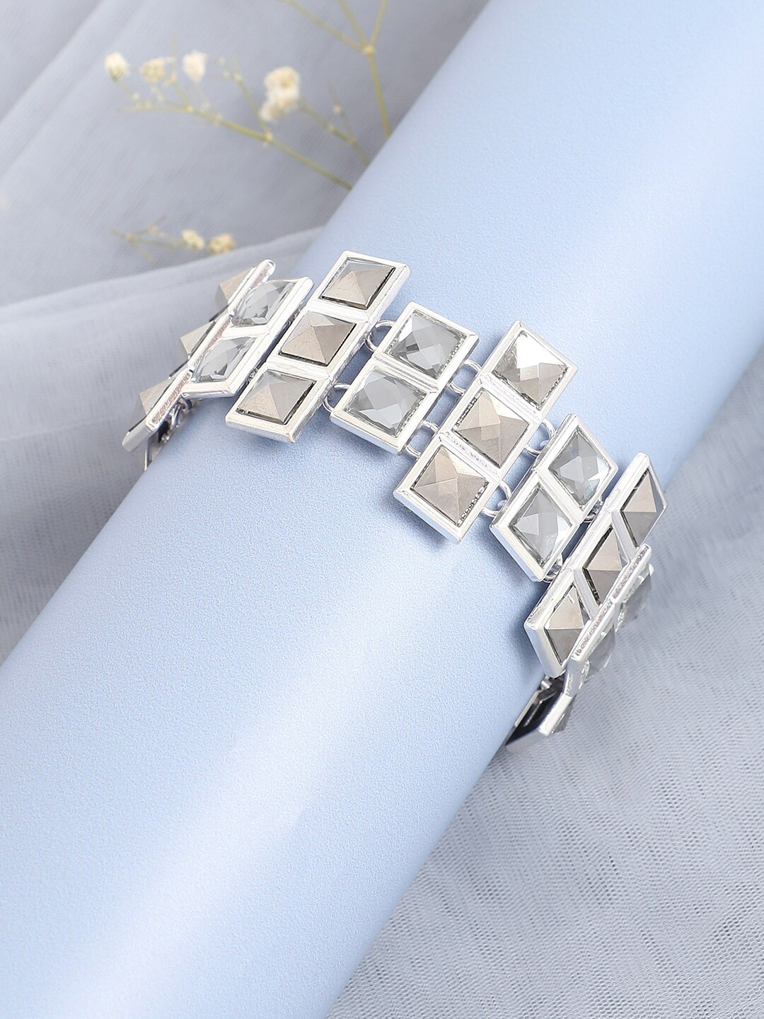 DressBerry Silver-Plated Wrapround Bracelet