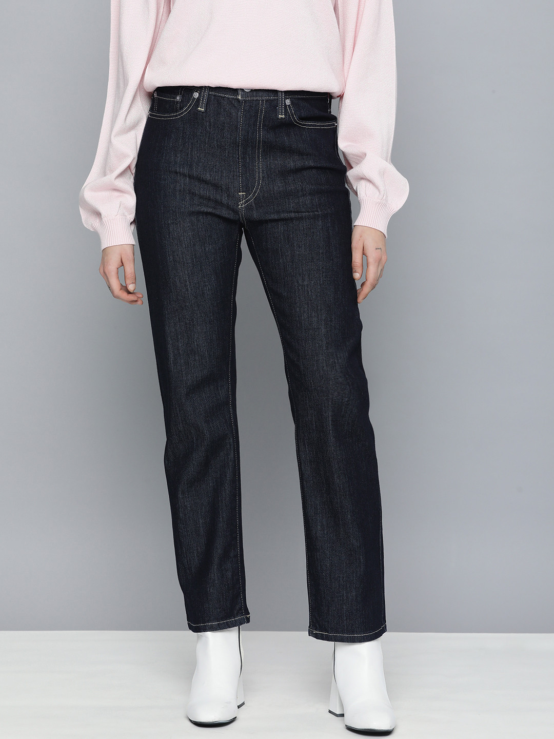 Levis Women Wedgie Straight Fit High Rise Stretchable Jeans