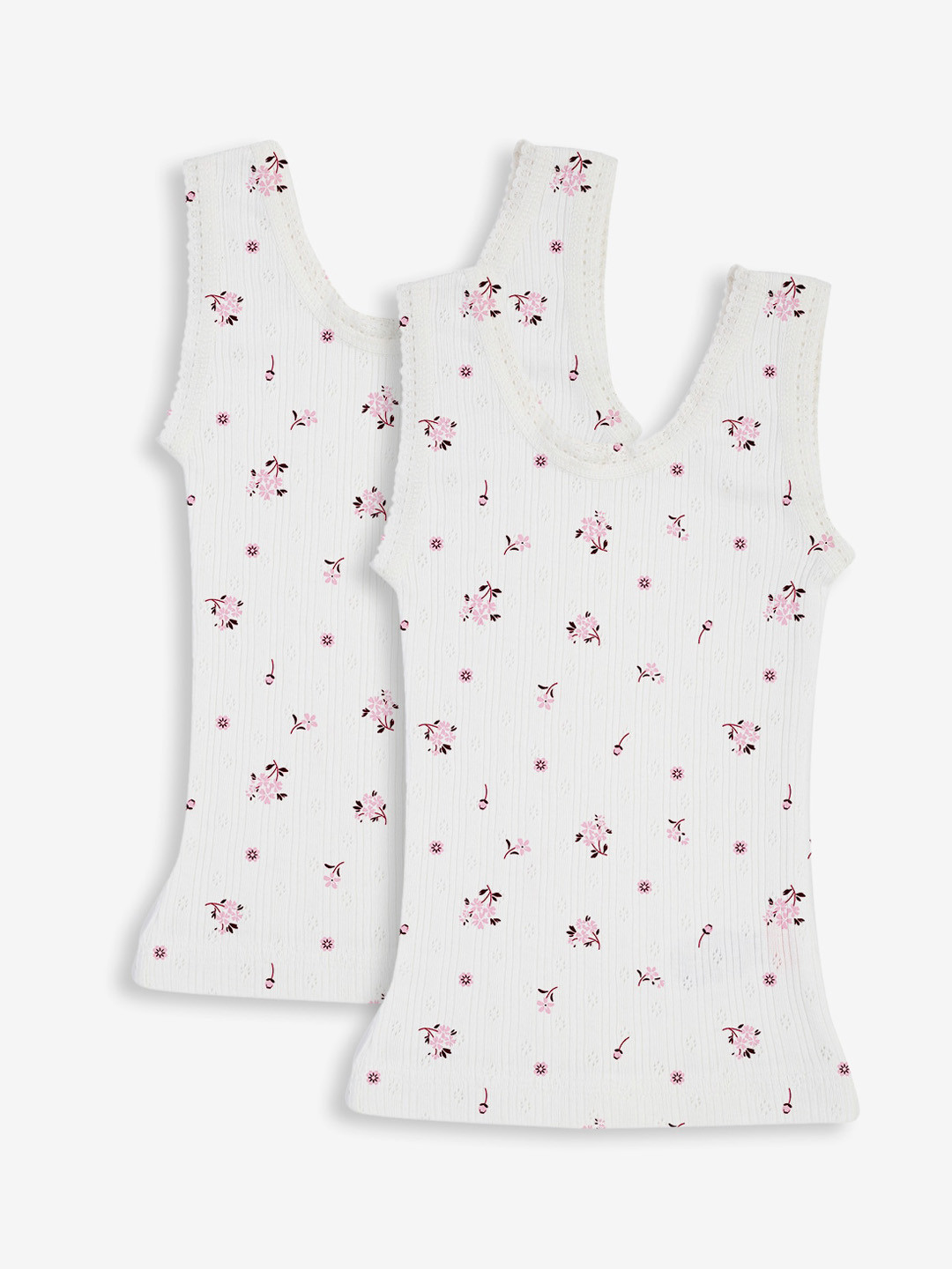 Kanvin Girls Pack of 2 Printed Thermal Tops