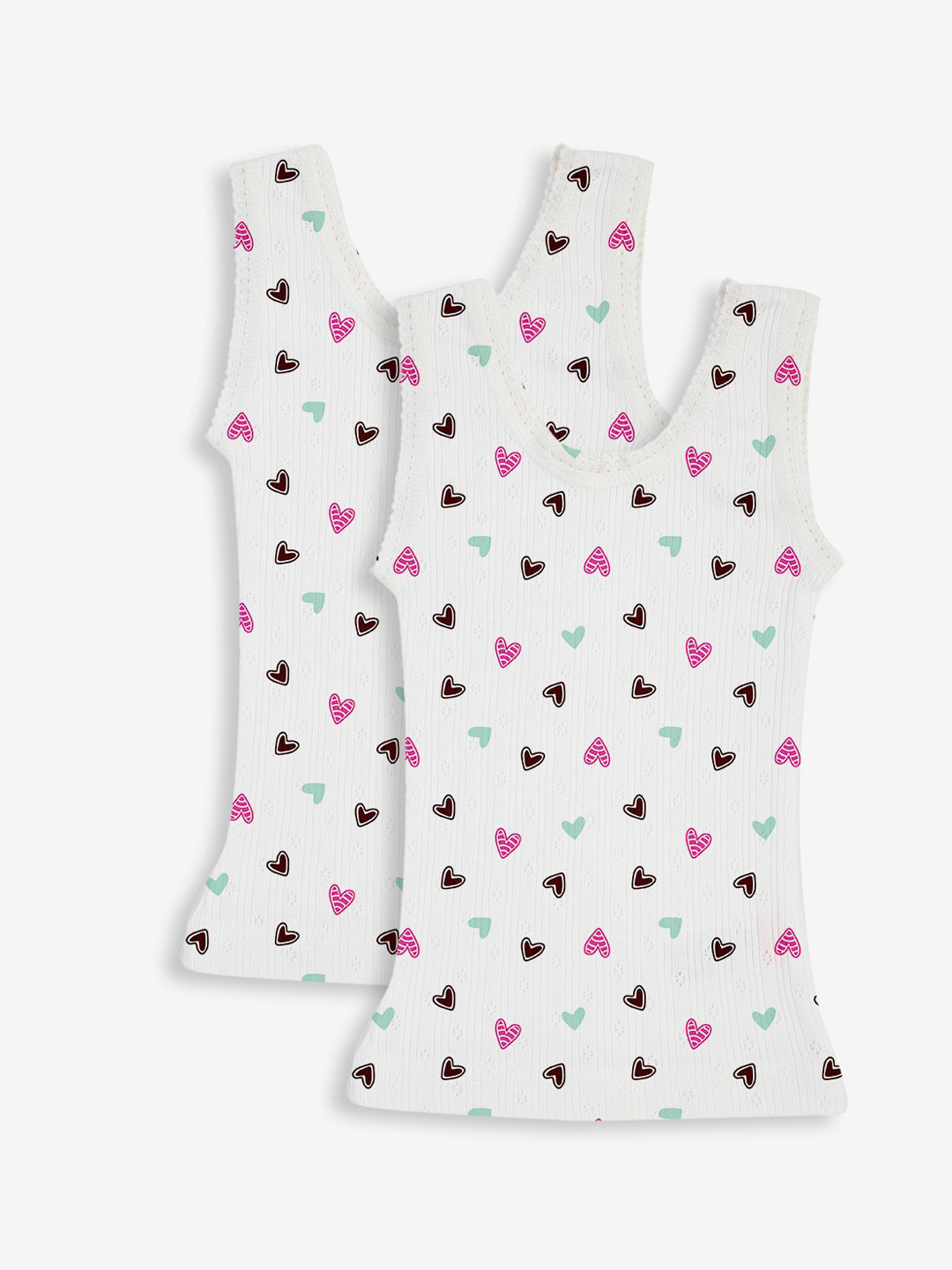 Kanvin Girls Pack of 2 Printed Thermal Tops