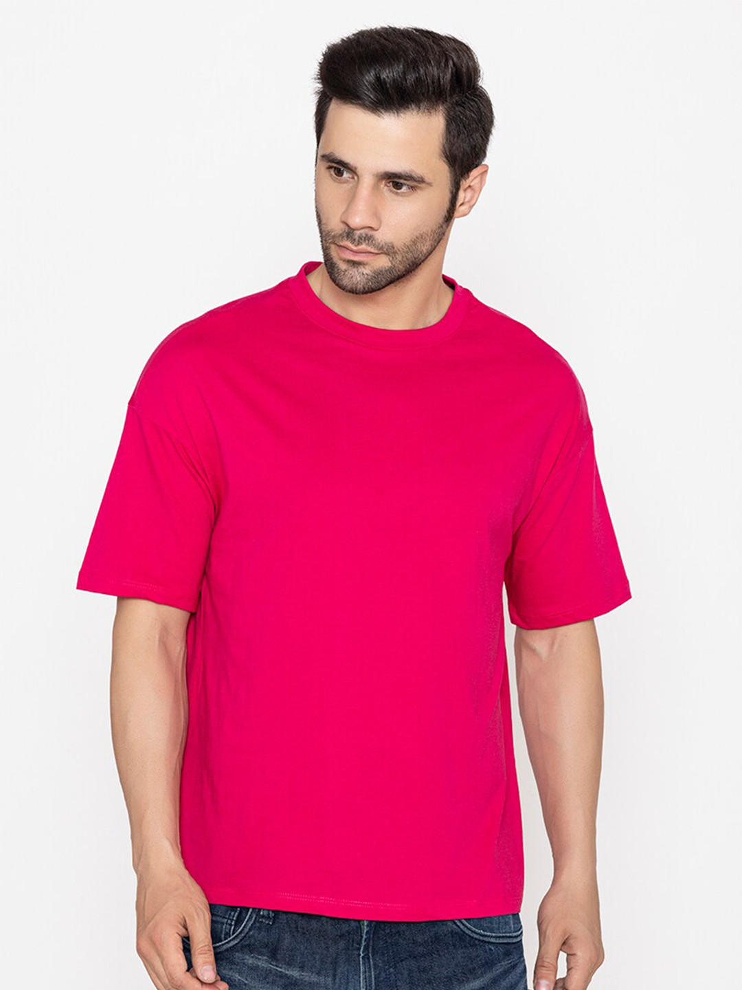 TITTLI Drop-Shoulder Sleeves Pure Cotton Oversized T-shirt