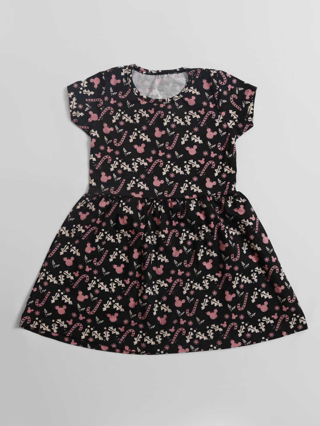 BAESD Girls Disney Printed Cotton A-line Dress