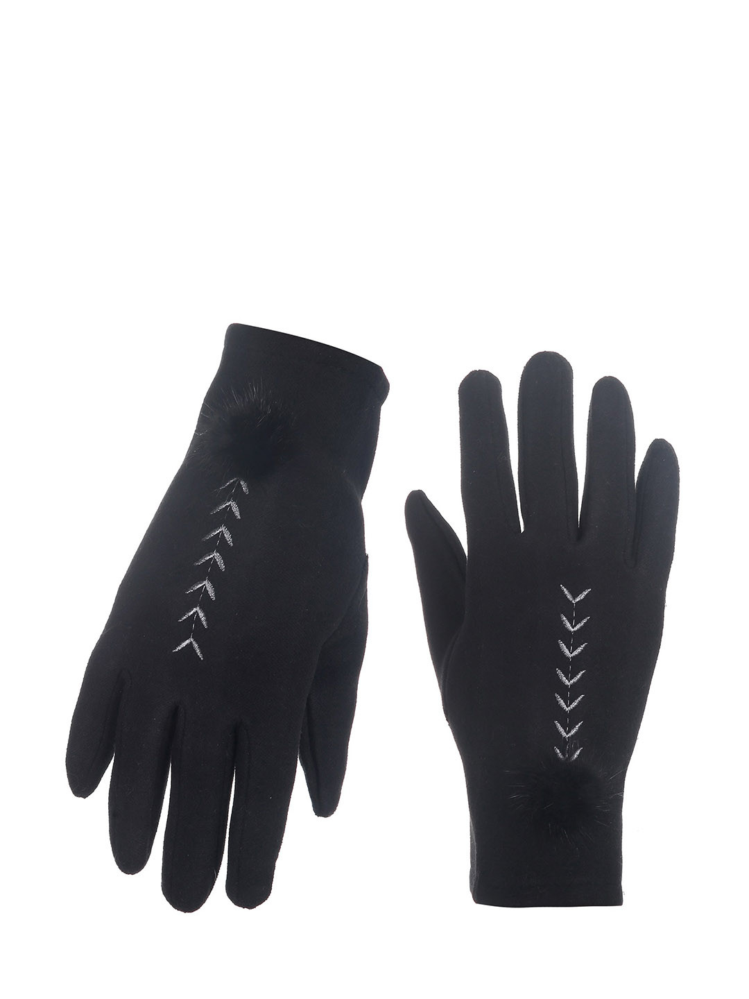 Alexvyan Women Patterned Touch Screen Wind & Snow Proof Fleece Hand Gloves