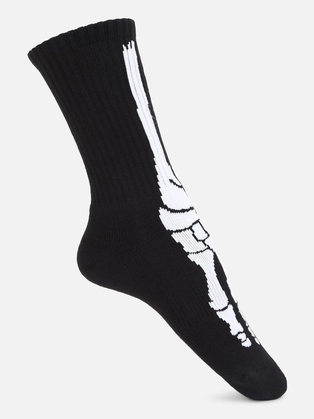 AMERICAN EAGLE OUTFITTERS Men Halloween Skeleton Printed Calf-Length Socks