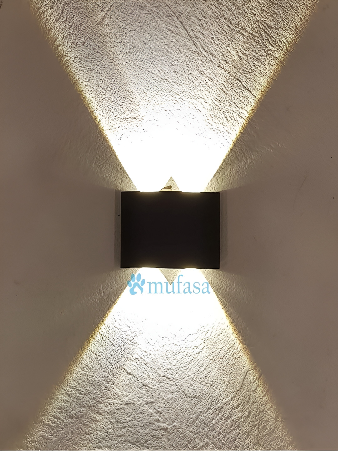 Mufasa Black 6 Watts 6 Ray Up Down LED Outdoor Lamp