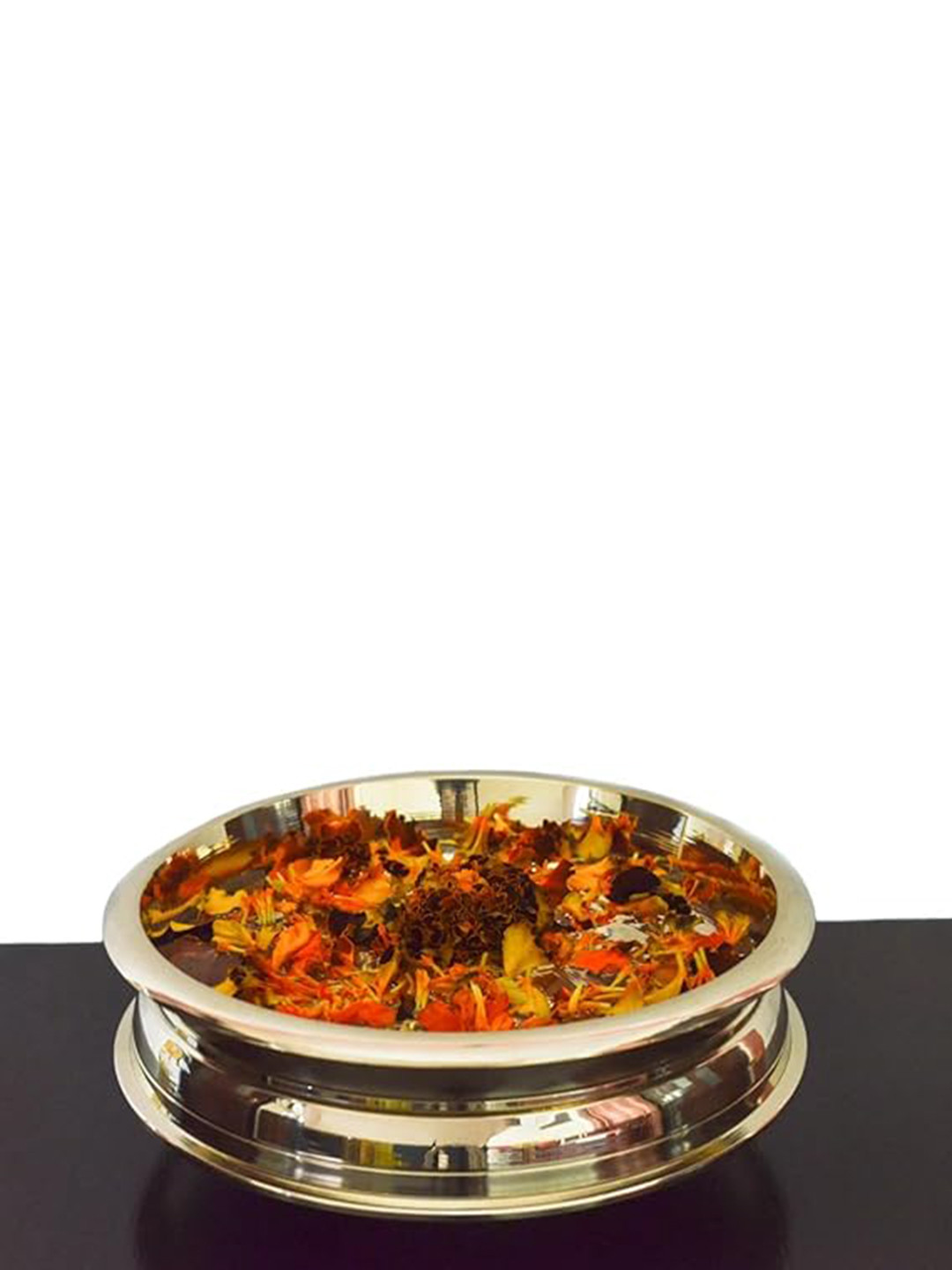 PujaNPujari Gold Toned Brass Decorative Bowl