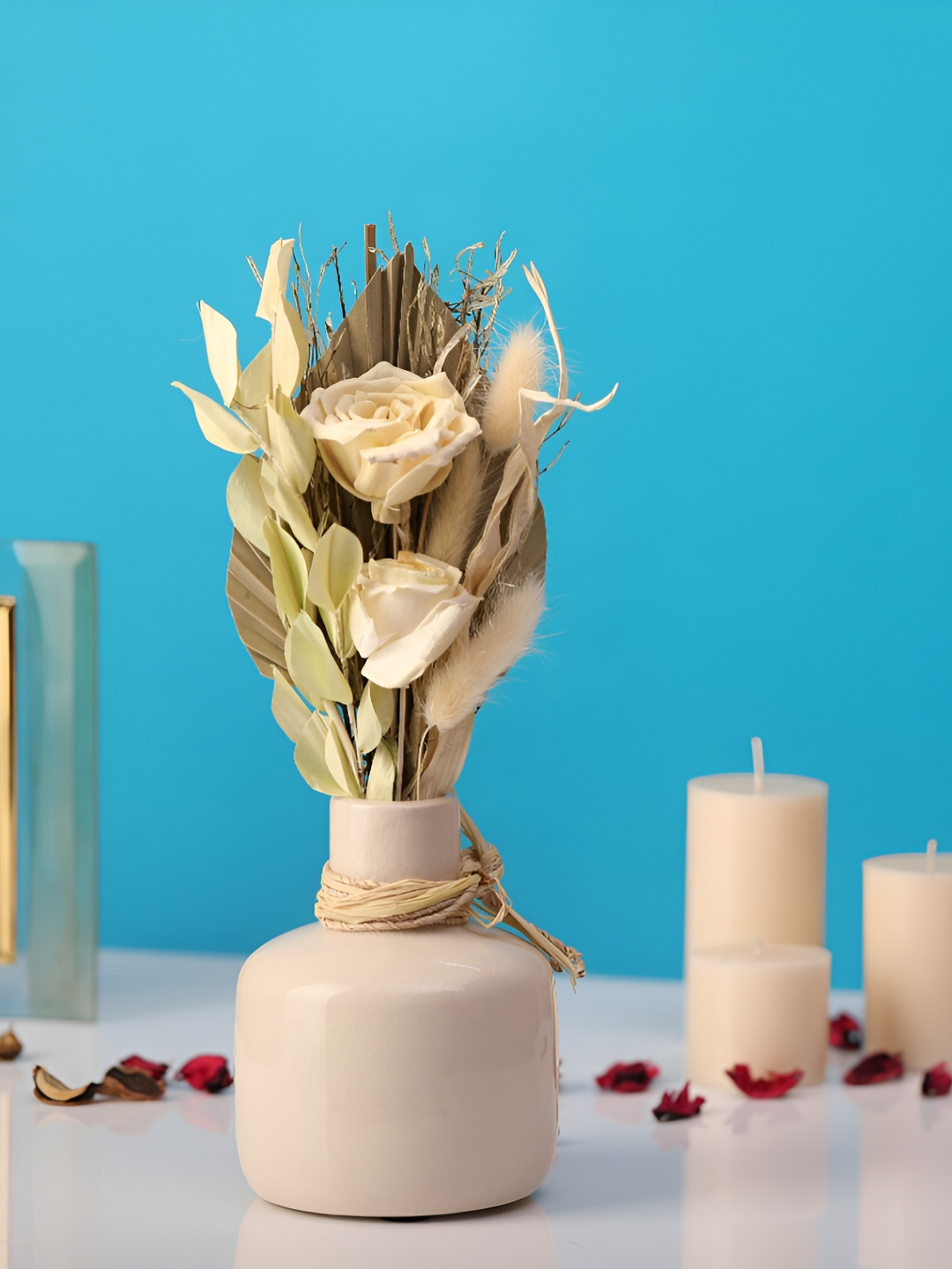 Decor de Maison Cream Lea Dried Delight small vase