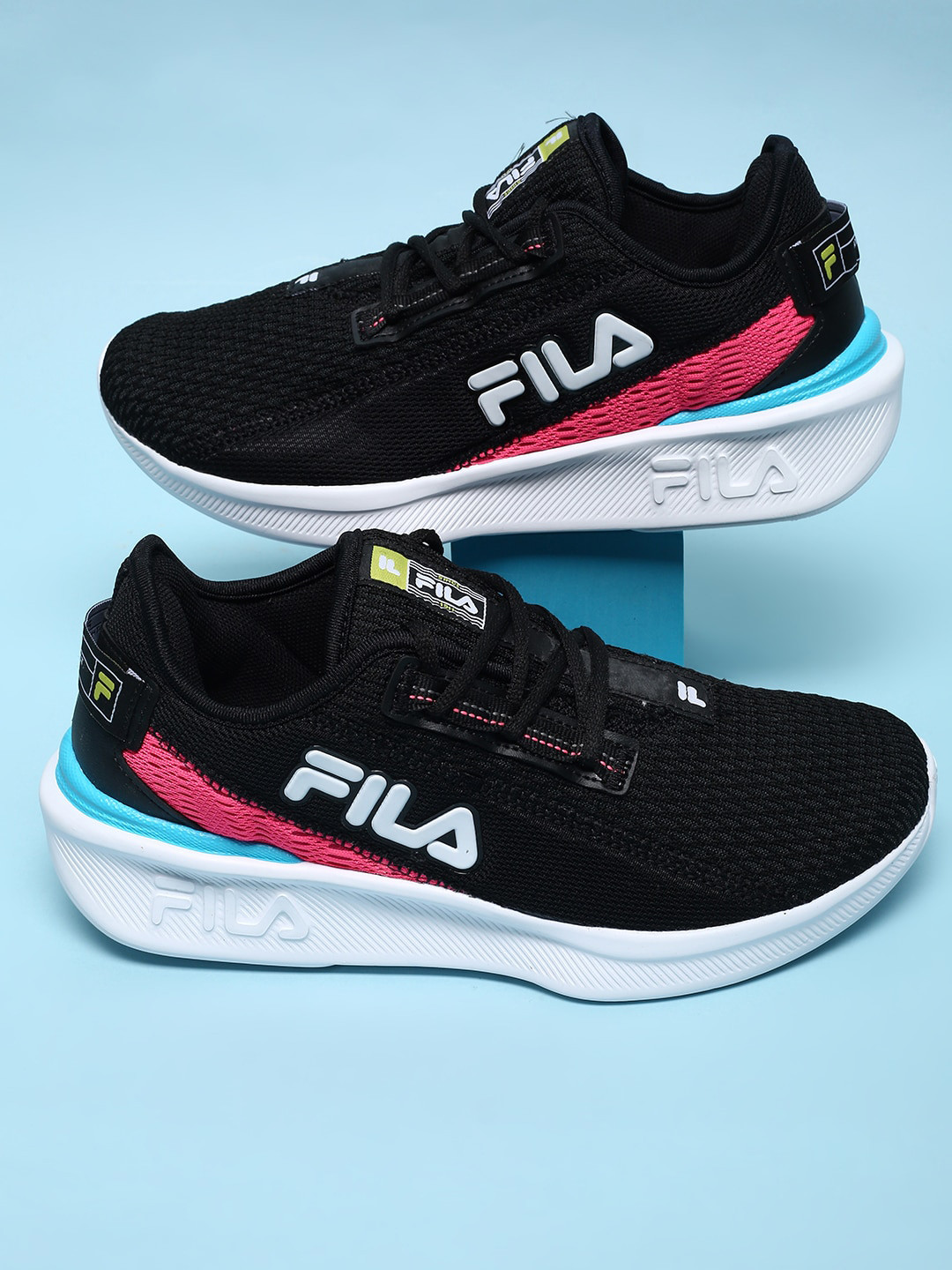 FILA Women Textured Lace Up Sneakers