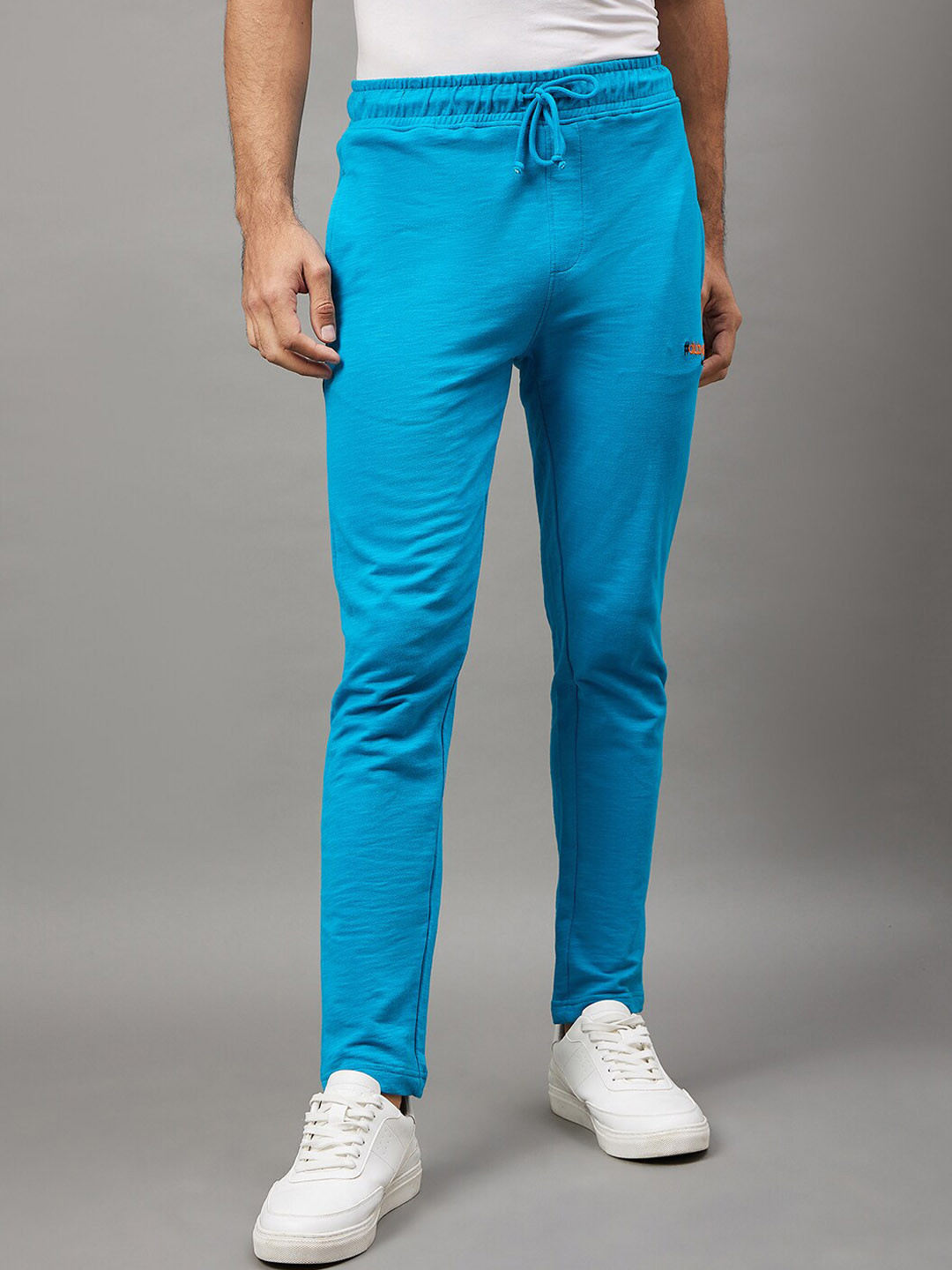 Club York Men Mid-Rise Cotton Terry Track Pant