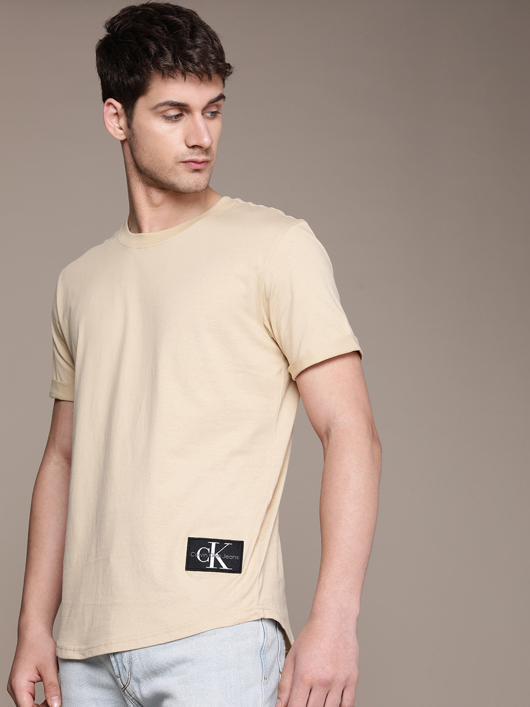 Calvin Klein Jeans Pure Cotton T-shirt with Applique