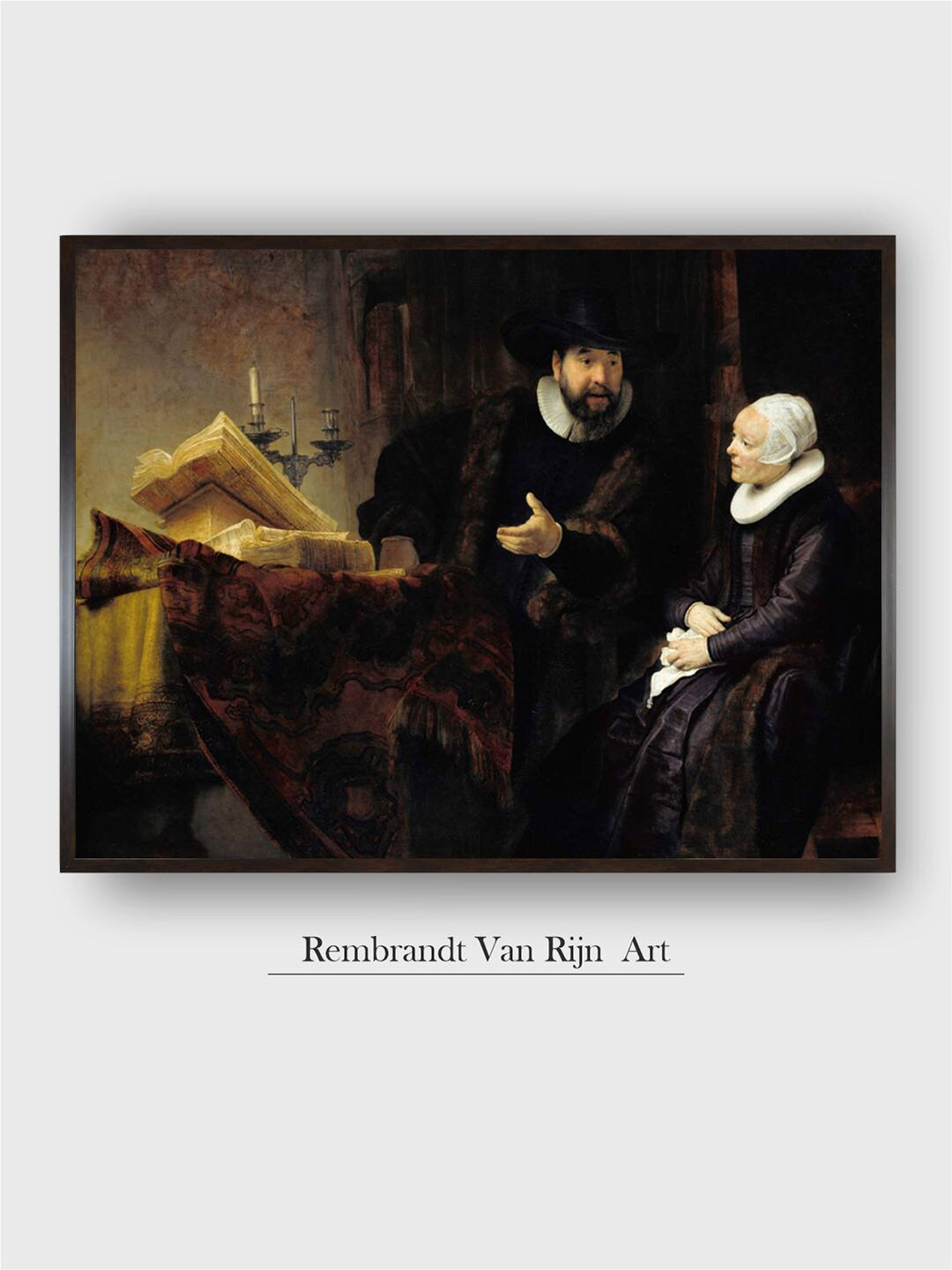 The Art House Violet & Beige Canvas Wooden Painting Wall Art