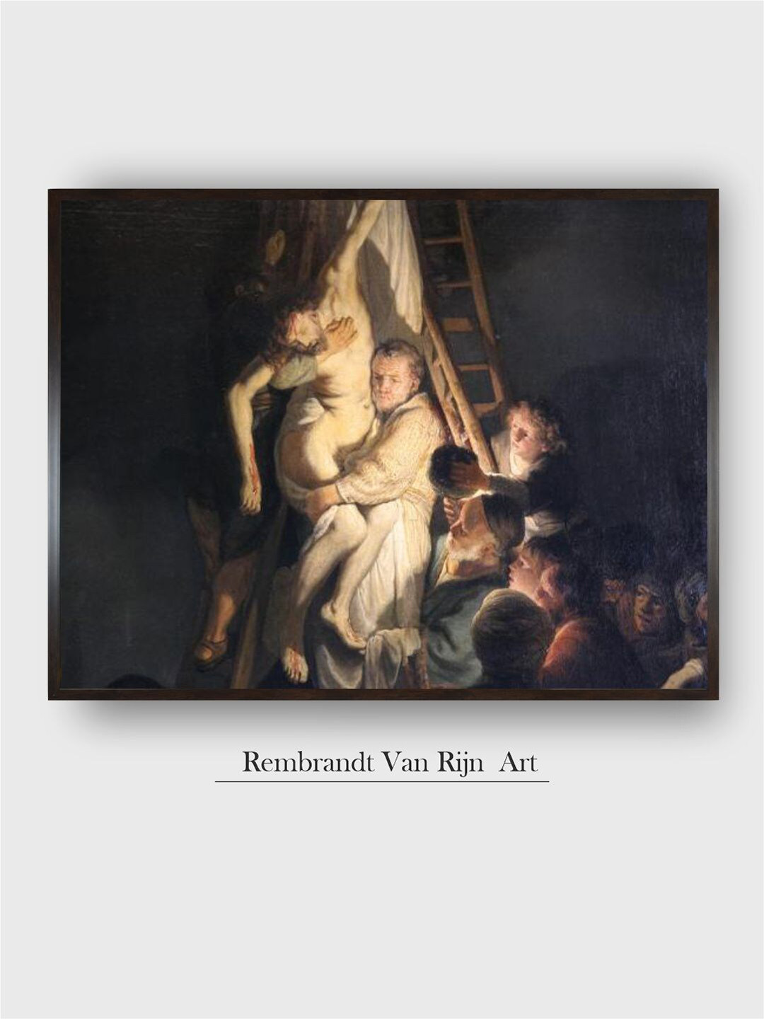 The Art House Black Descent from the Cross Painting Wall Art