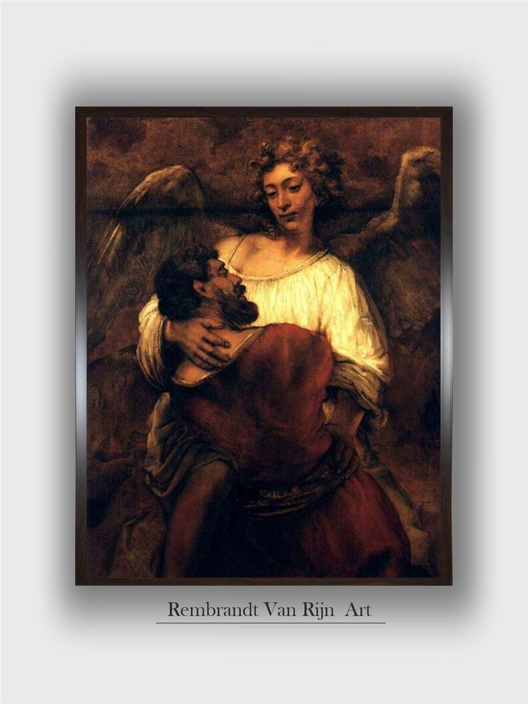 The Art House Rembrandt Van Rijn Wood Wall Rectangle Paintings Wall Art - 16 x 12In