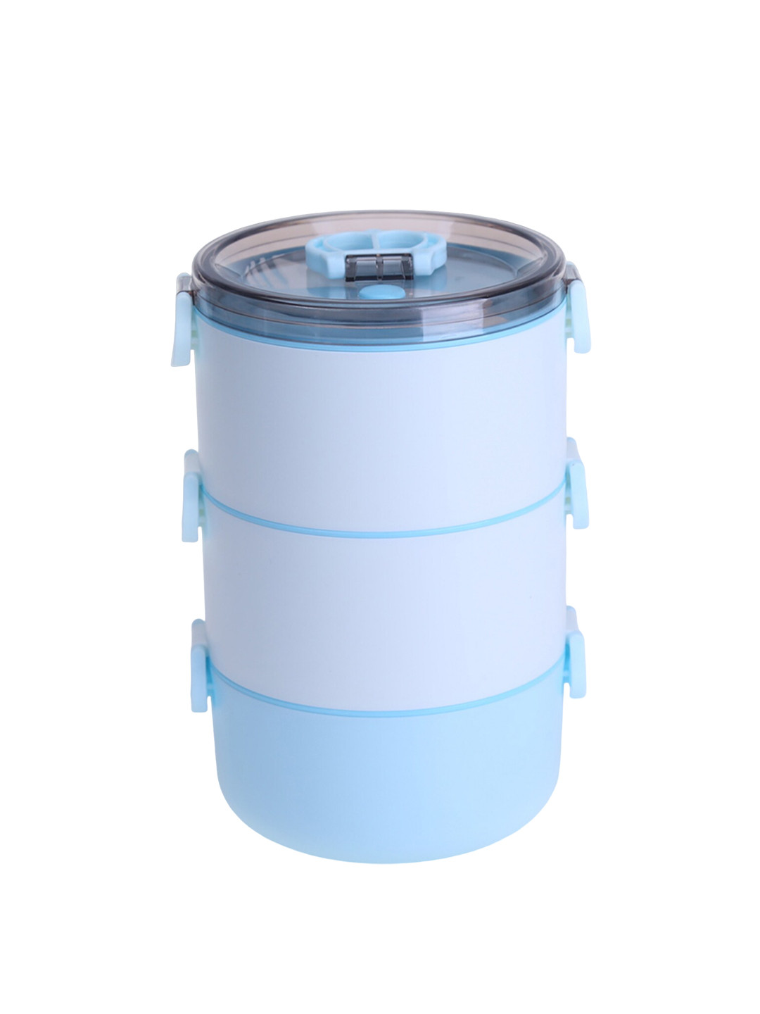 Kuber Industries Microwave Safe Food Grade 3PC Lunch Box With Spoon & Fork