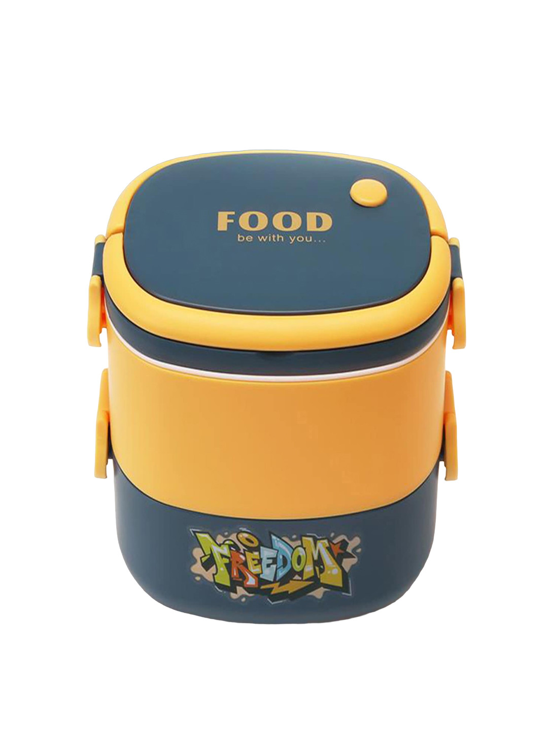 Kuber Industries HX0043343 BPA Free Food Grade Microwave Safe Lunch Box With Spoon & Fork