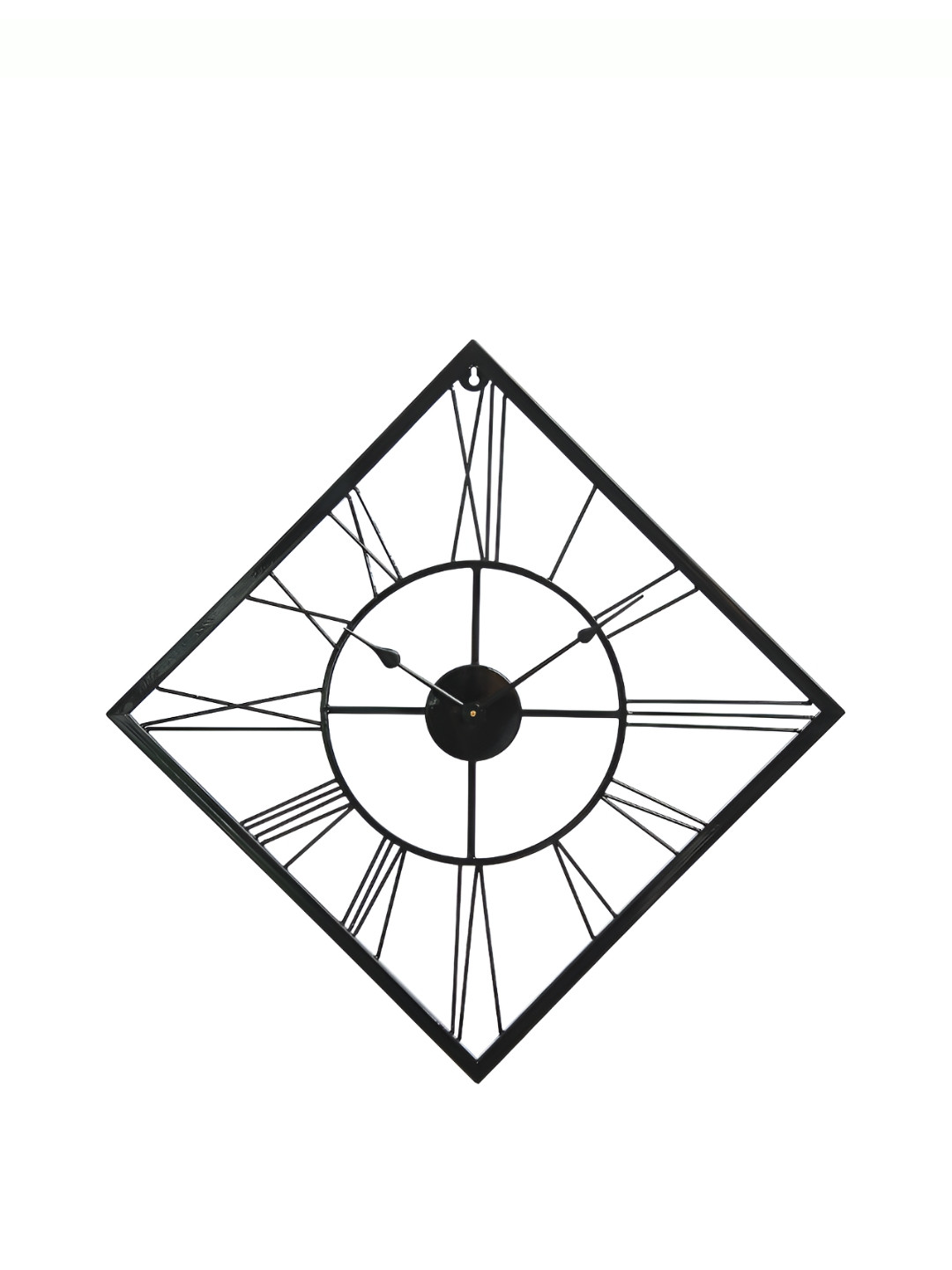 CHRONIKLE Black Square Traditional Wall Clock