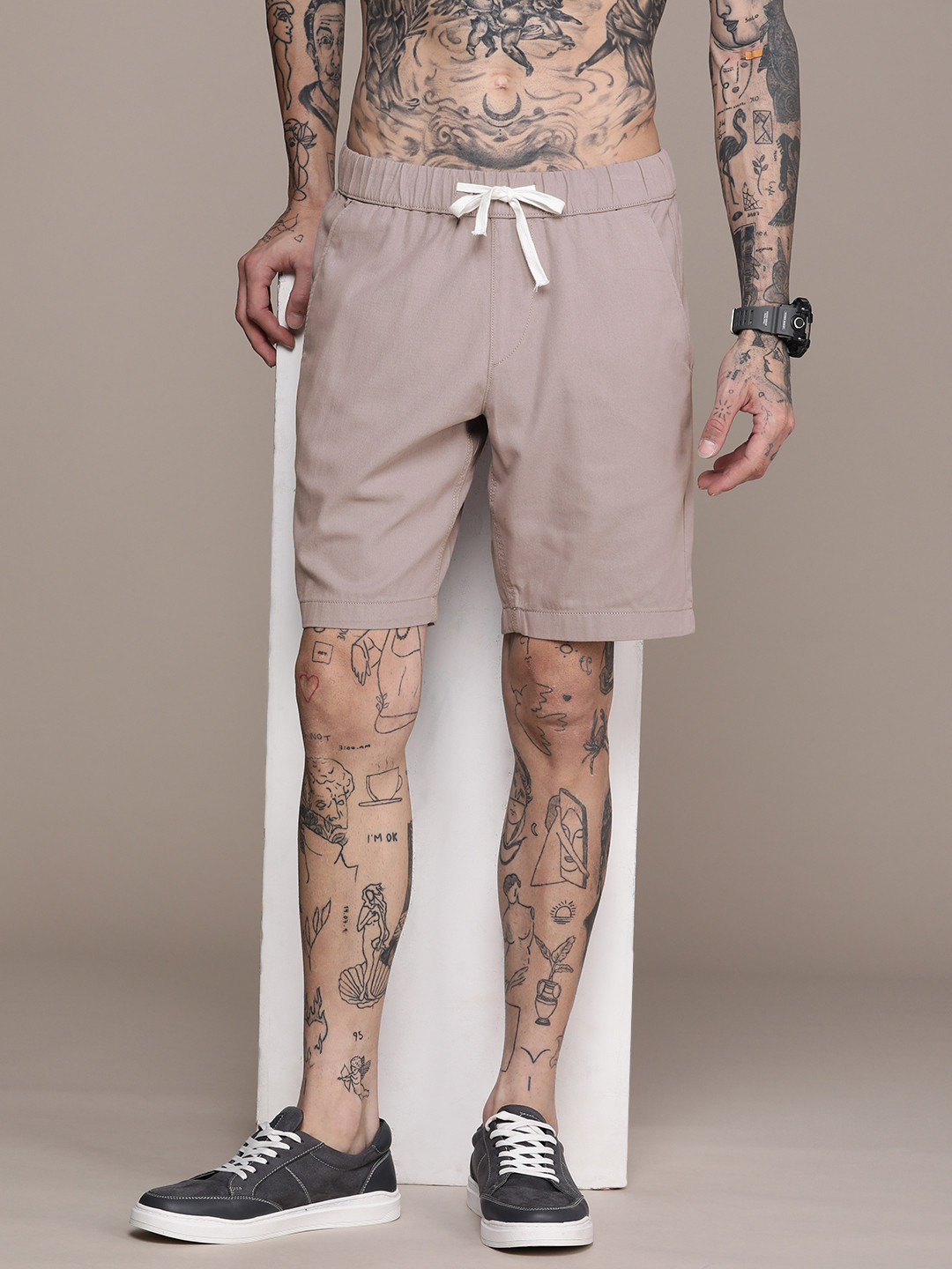 The Roadster Lifestyle Co. Men Pure Cotton Shorts