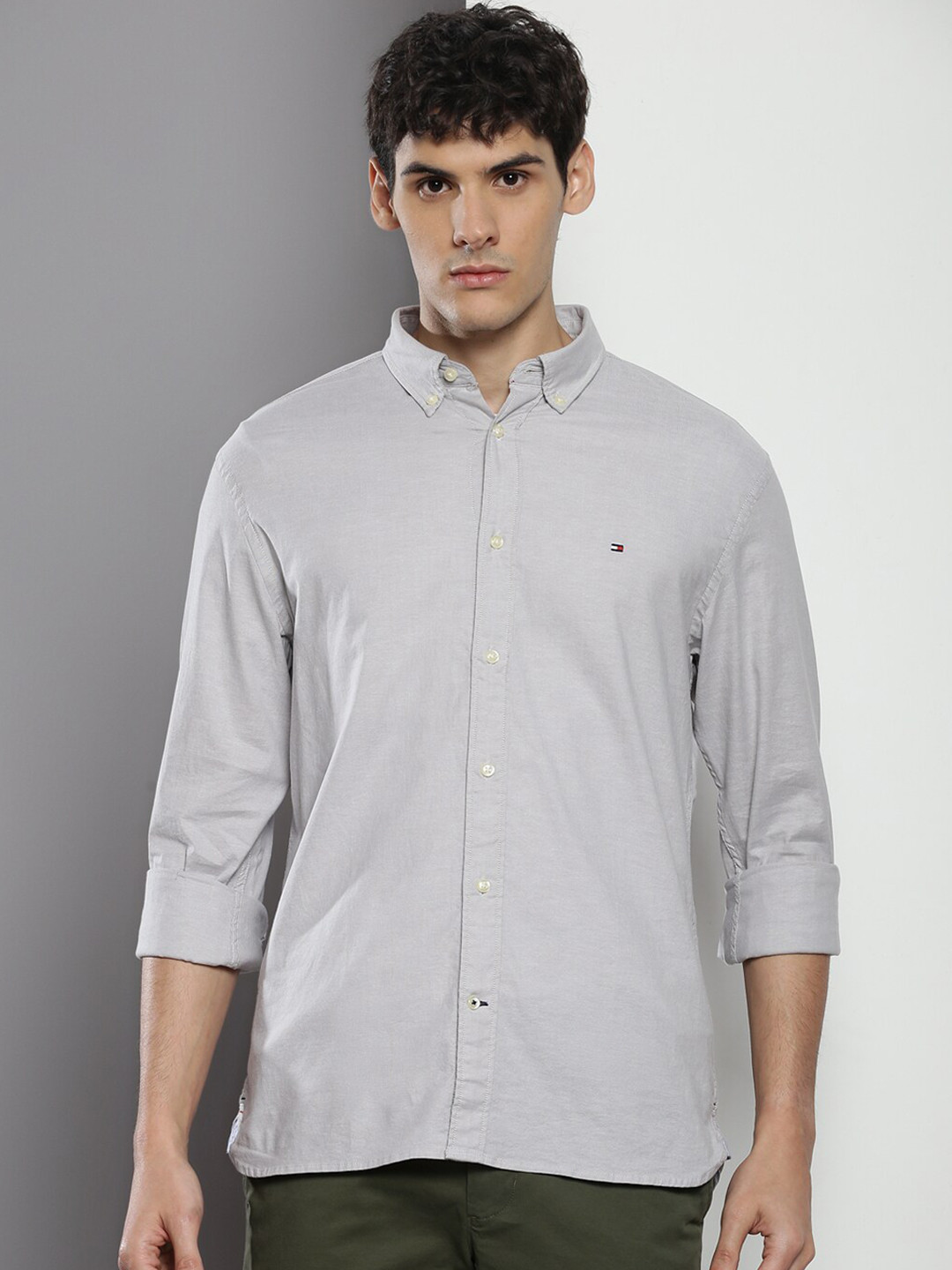 Tommy Hilfiger Button-Down Collar Classic Casual Shirt