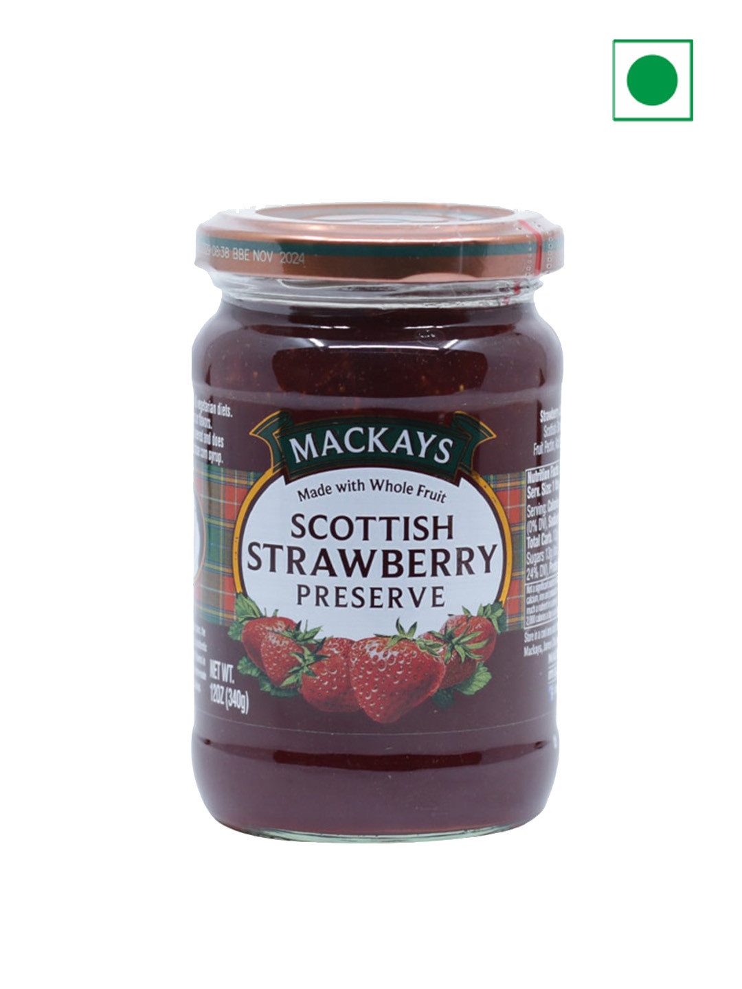 Mackays Scottish Strawberry Preserve 340 Gms