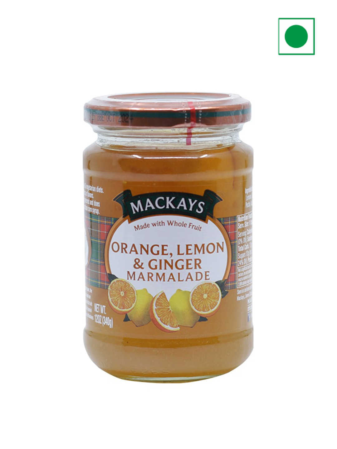 Mackays Orange, Lemon & Ginger Marmalade 340 g