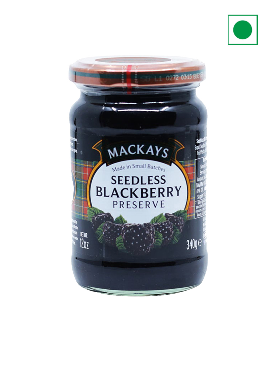 Mackays Seedless Blackberry Preserve 340 gms