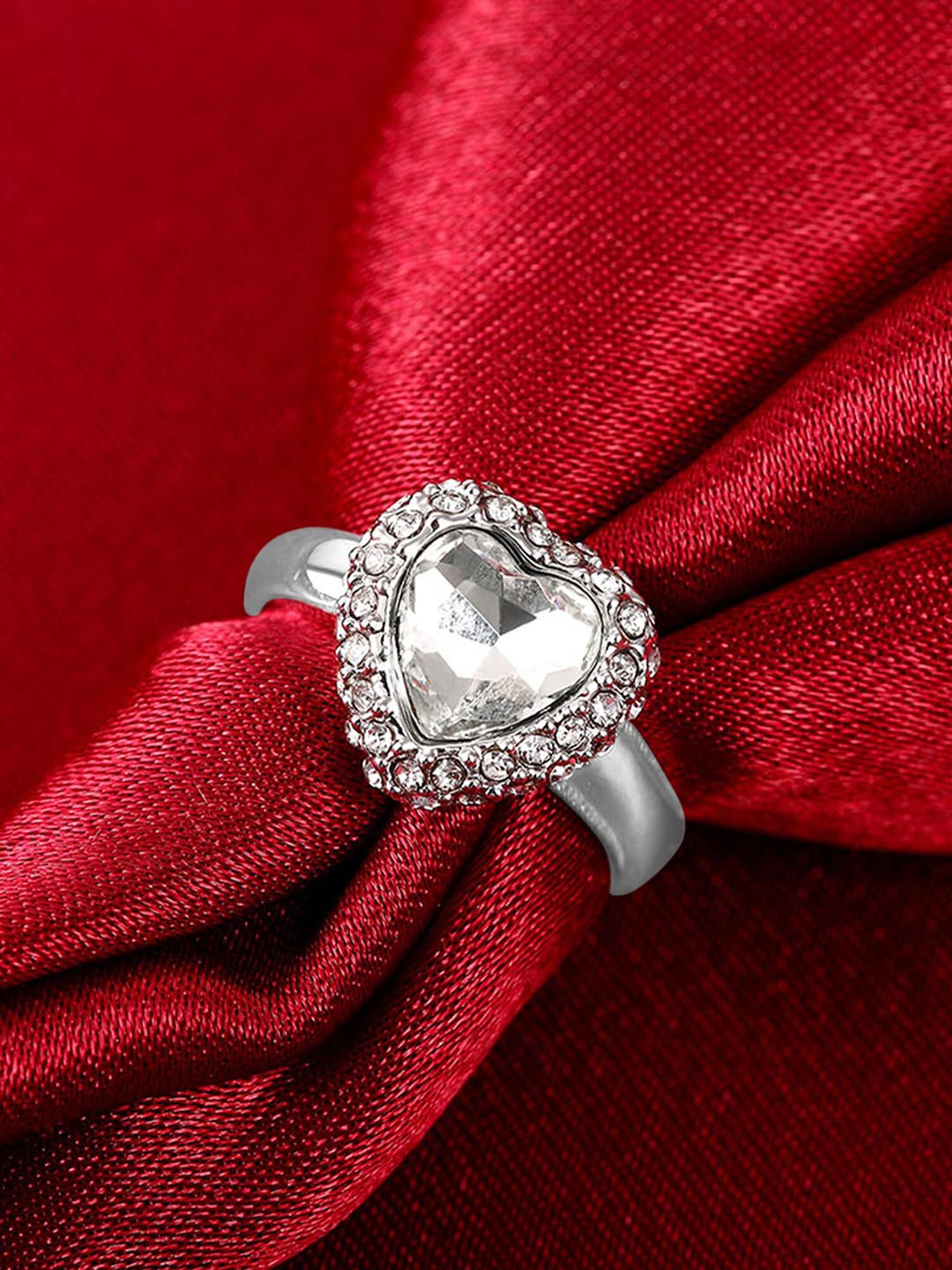 Yellow Chimes Crystal-Studded Finger Ring