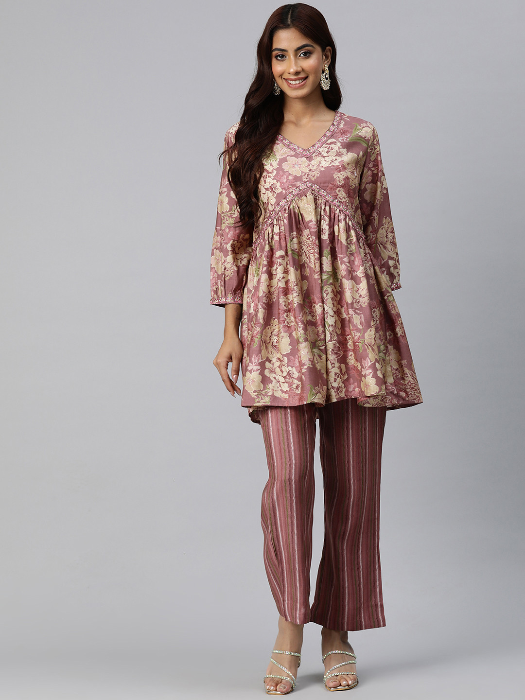 Readiprint Women Printed Pure Silk Co-Ords