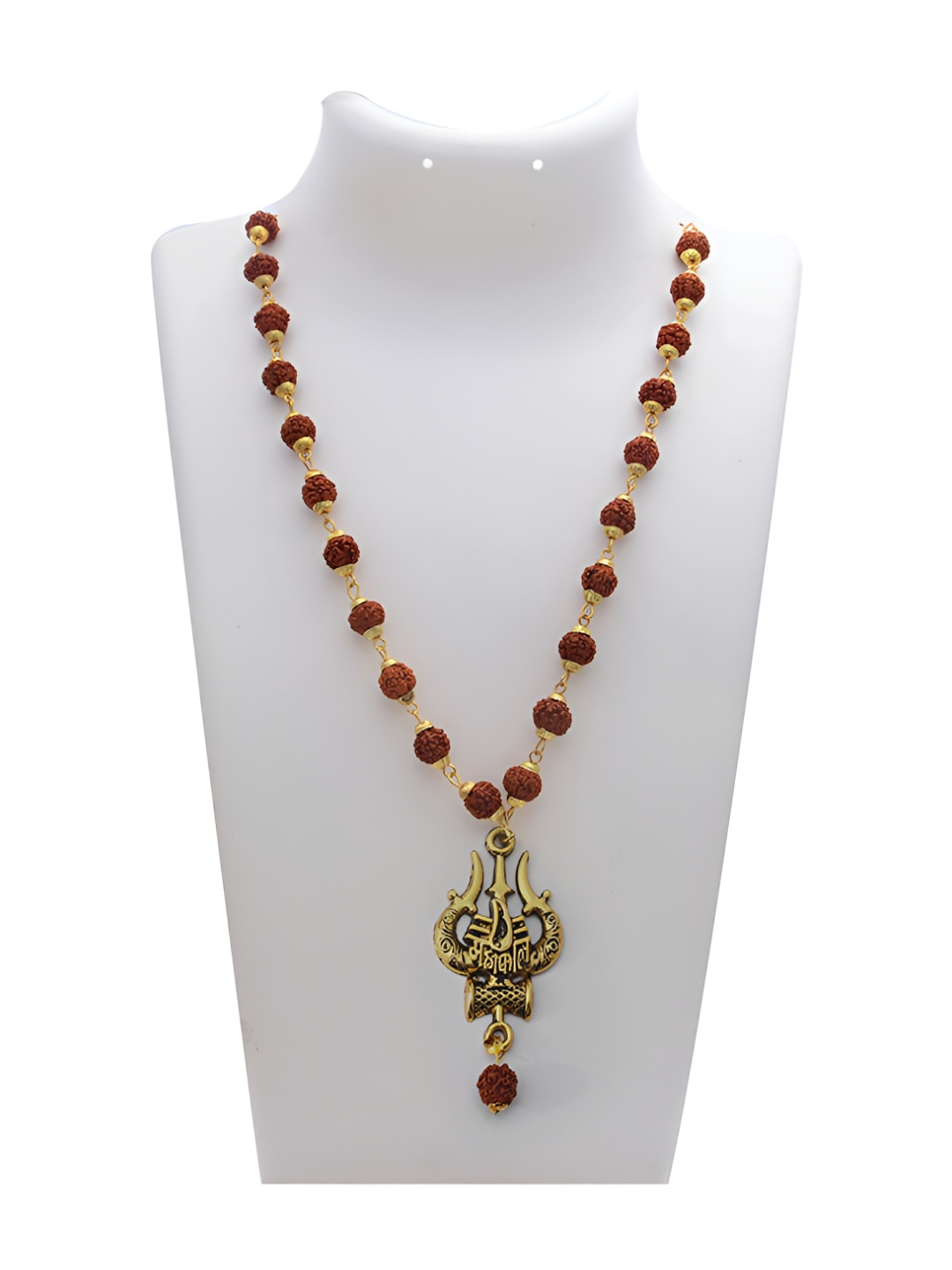 Pray Everyday Mahakal Trishul Rudraksha Pendant