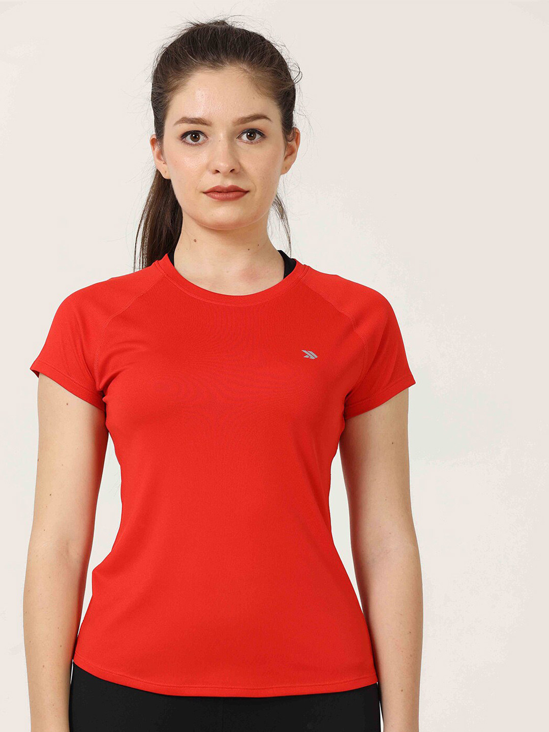 Jolger Women's Dry Fit Light weight Raglan Sleeve Slim Fit T-shirt