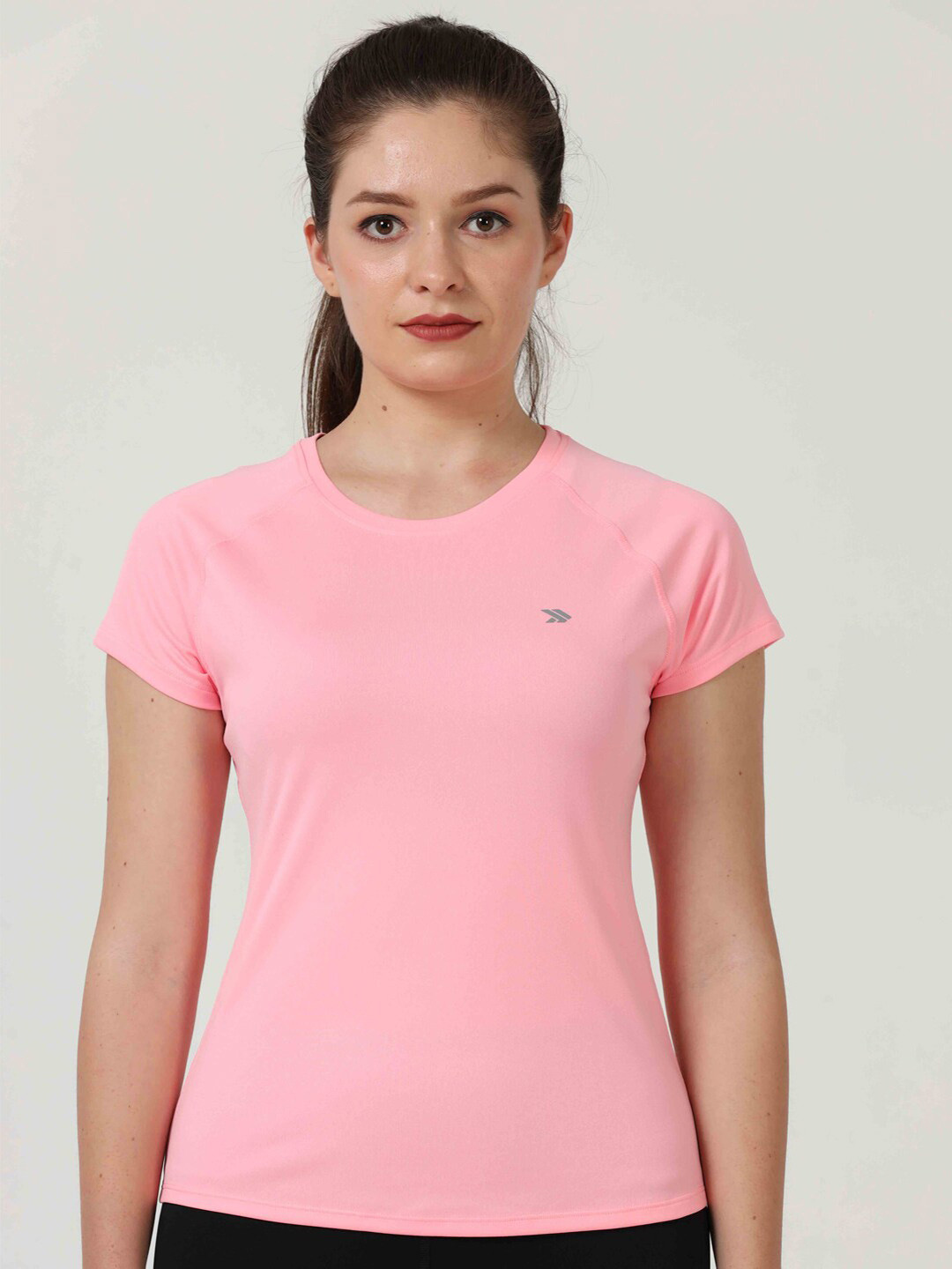 Jolger Women's Dry Fit Light weight Raglan Sleeve Slim Fit T-shirt