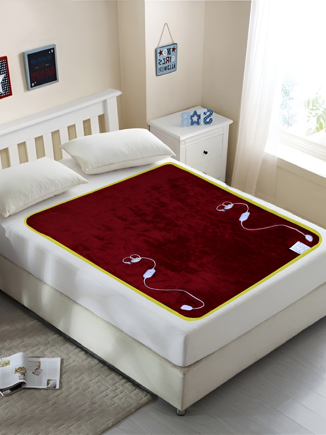 Buy Warmland Red Solid Heavy Winter Double Bed Electric Blanket Blankets Quilts and Dohars for Unisex 26346064 Myntra