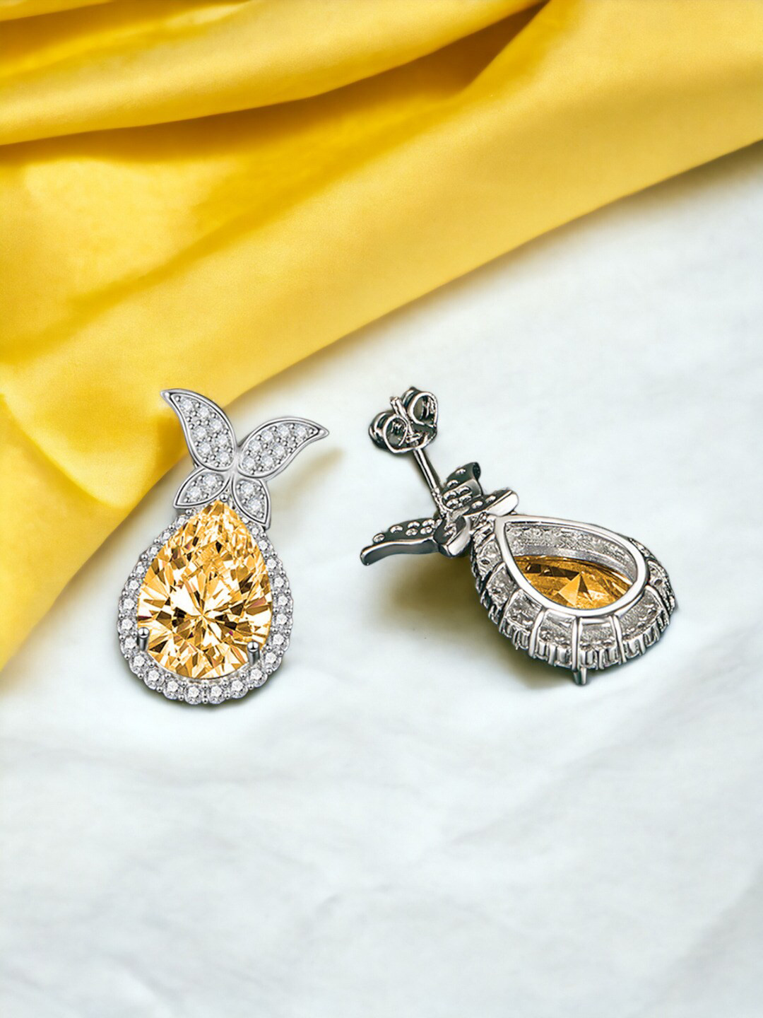 Designs & You Silver Plated Stud Earrings