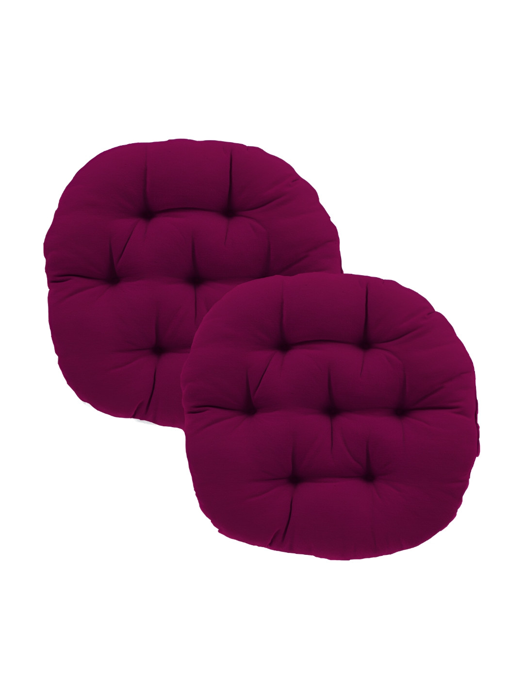 DADDY COOL 2 Pieces Wine Round Chair Cushion