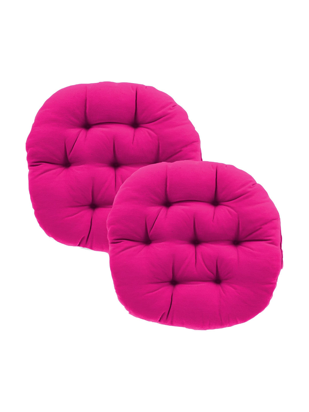 DADDY COOL 2 Pieces Rose Pink Round Chair Cushion